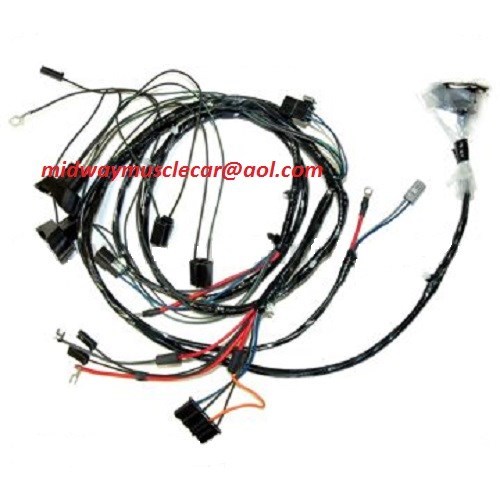 forward front end light lamp wiring harness V8 69 Pontiac Firebird trans am t/a
