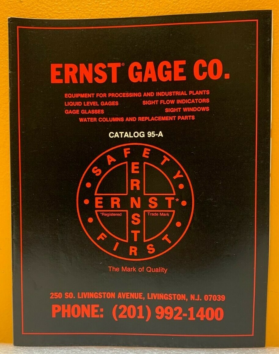 Ernst Gage Co. Catalog 95-A.