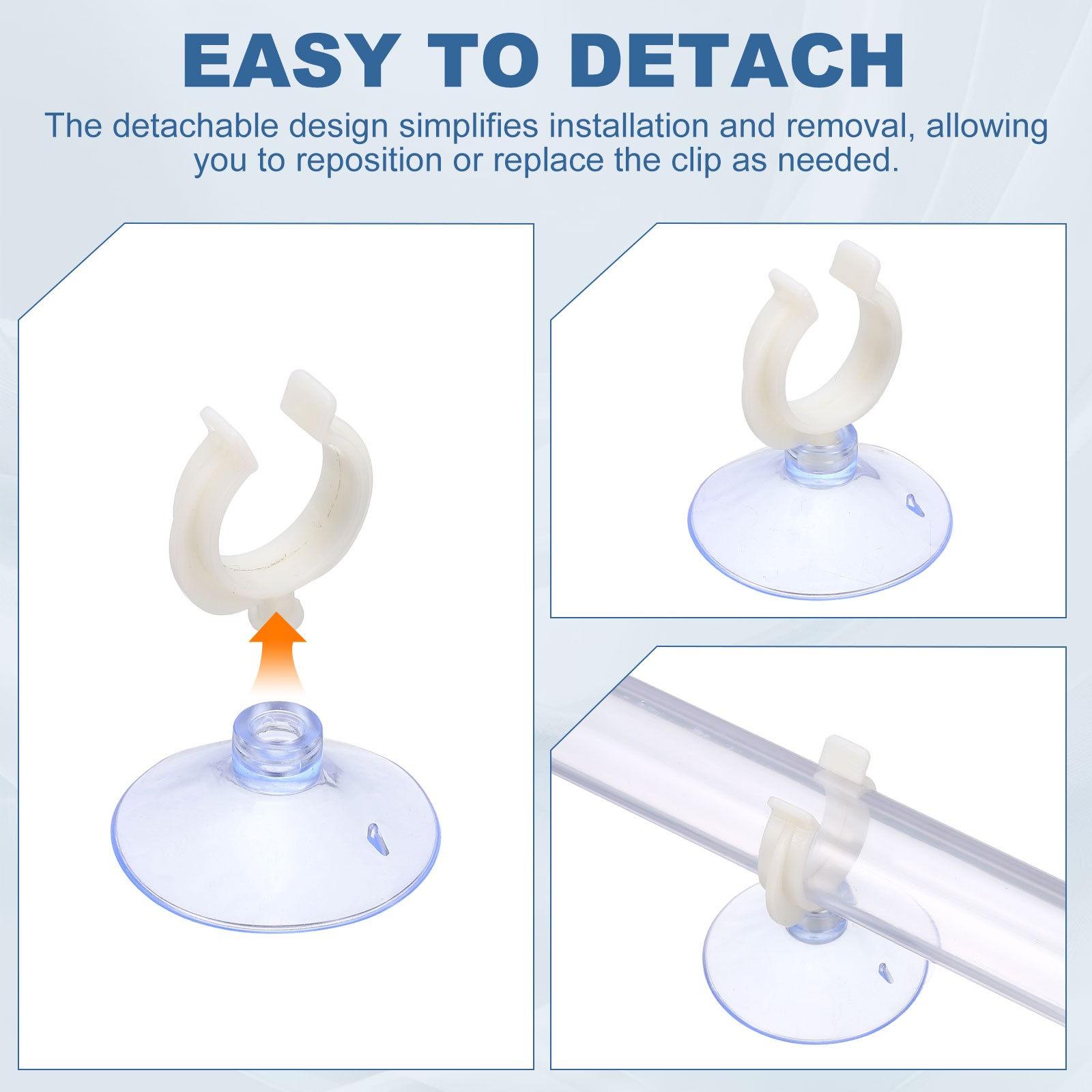 8Pcs Aquarium Suction Cups for 0.2" Fish Tank 5x30MM Clear]