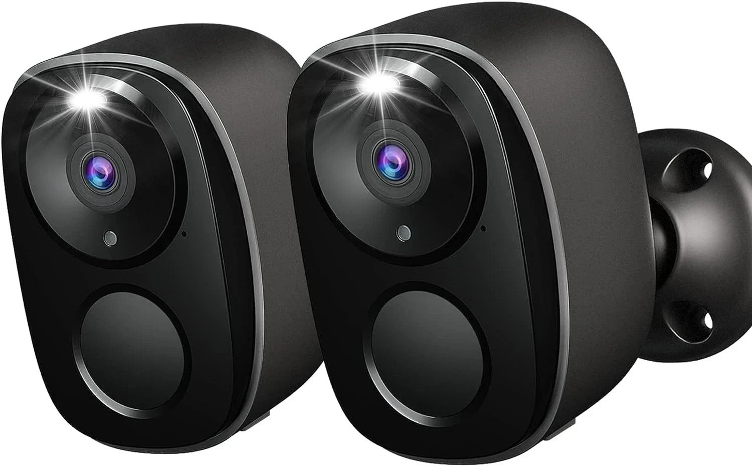 2Pack Security Cameras Outdoor Wireless, Battery Powered Wire-Free Spotlight