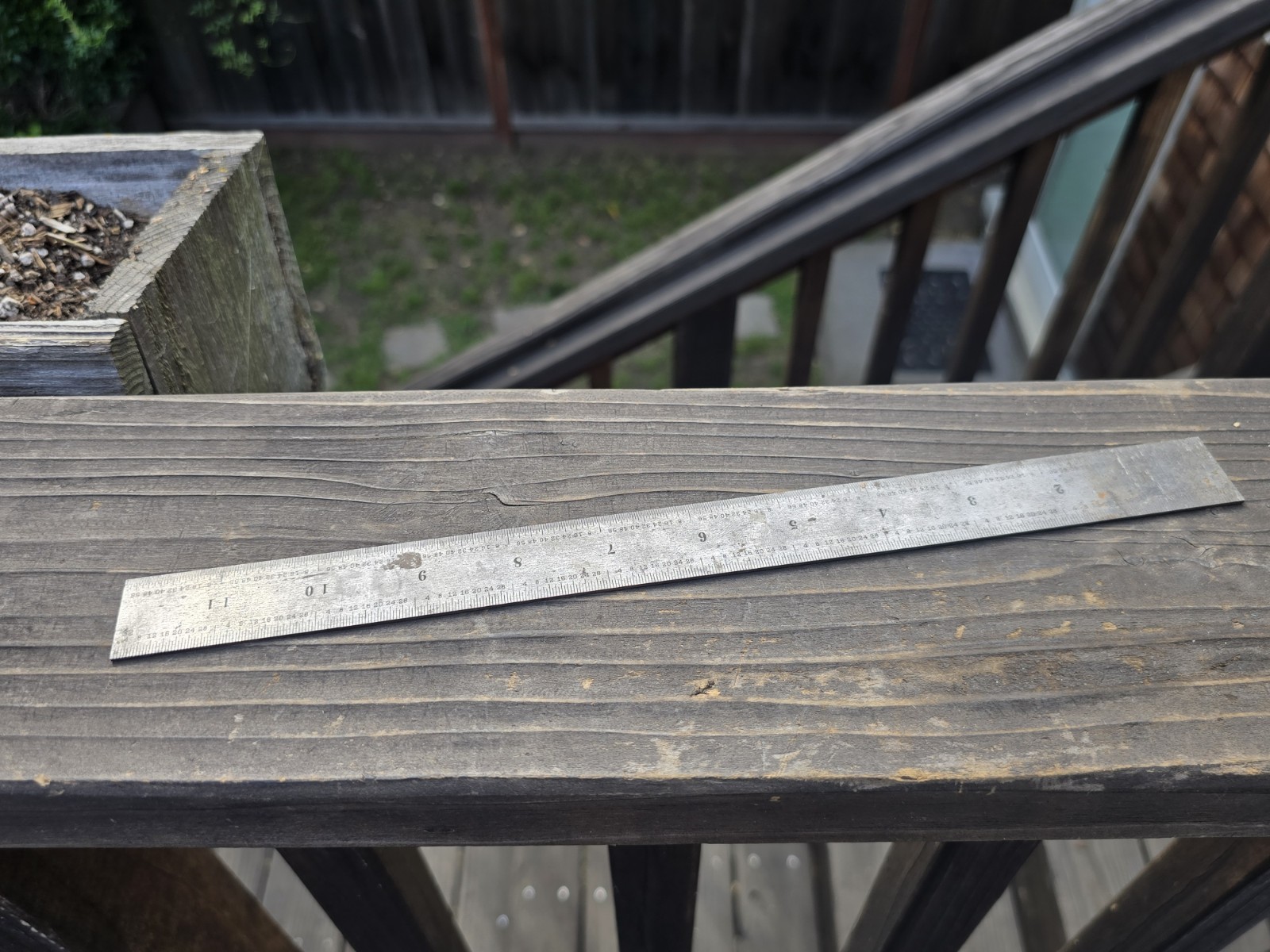 Antique Millers Falls 4R Grad 12” Rule No. 866-12 Tempered