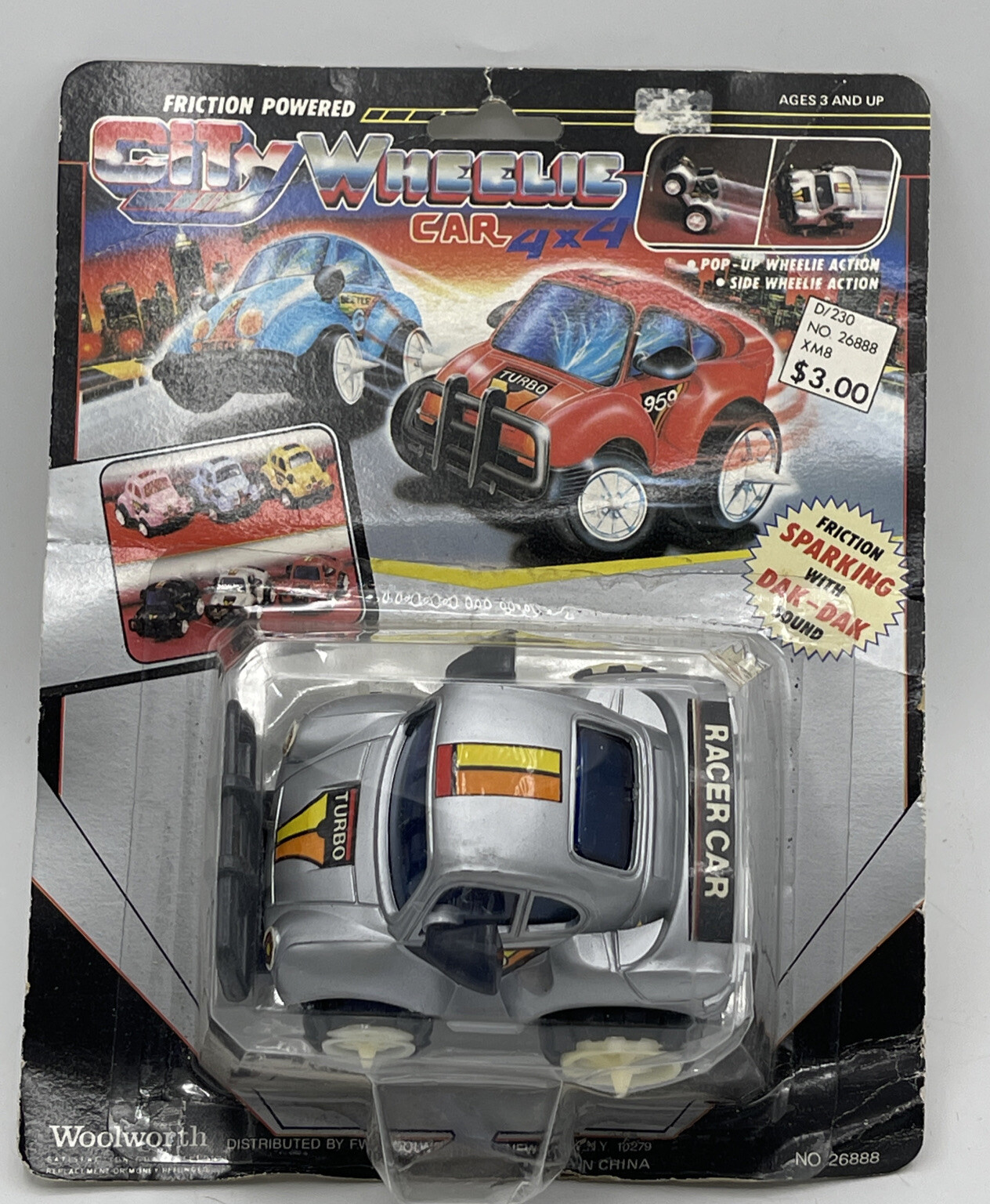 Vintage City Wheelie Car 4x4 Porsche 959 Turbo No. 26888 1:43