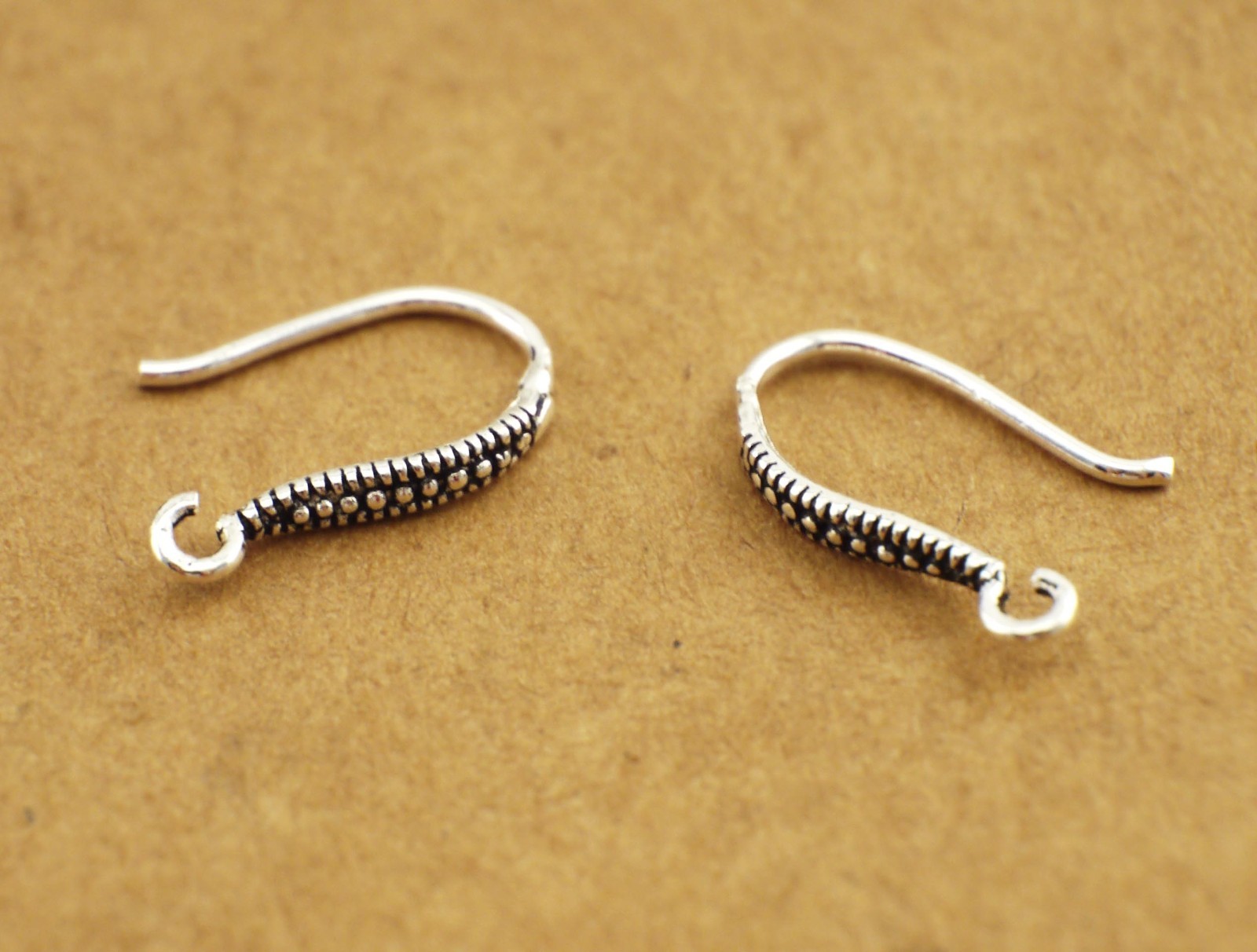 A pair French Earrings Hook 925 Sterling Silver Ear Wire DIY Connector A1974