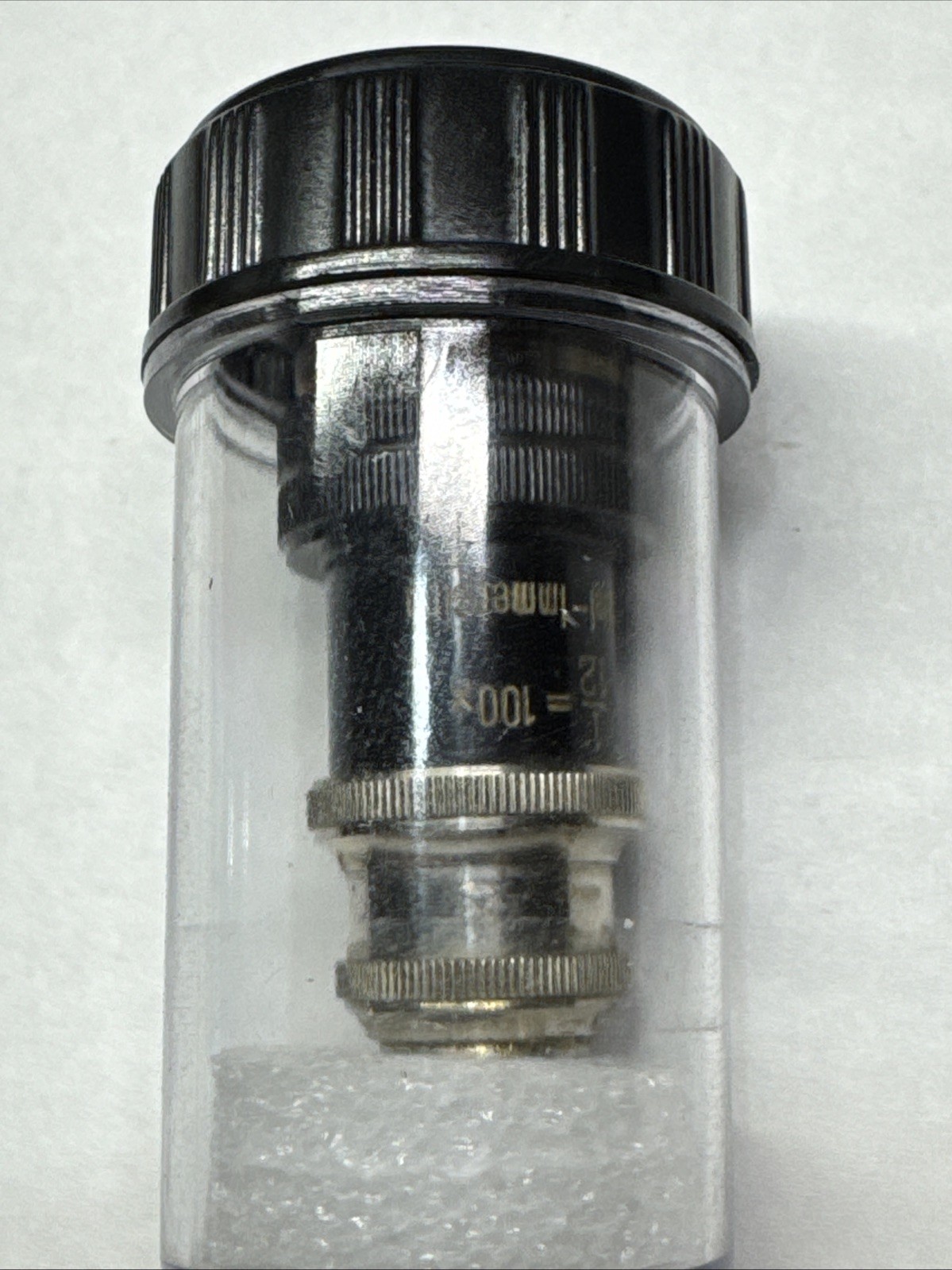 Vintage Microscope Objective Lens Steindorff Berlin 1/12 = 100x Oel - Immersion
