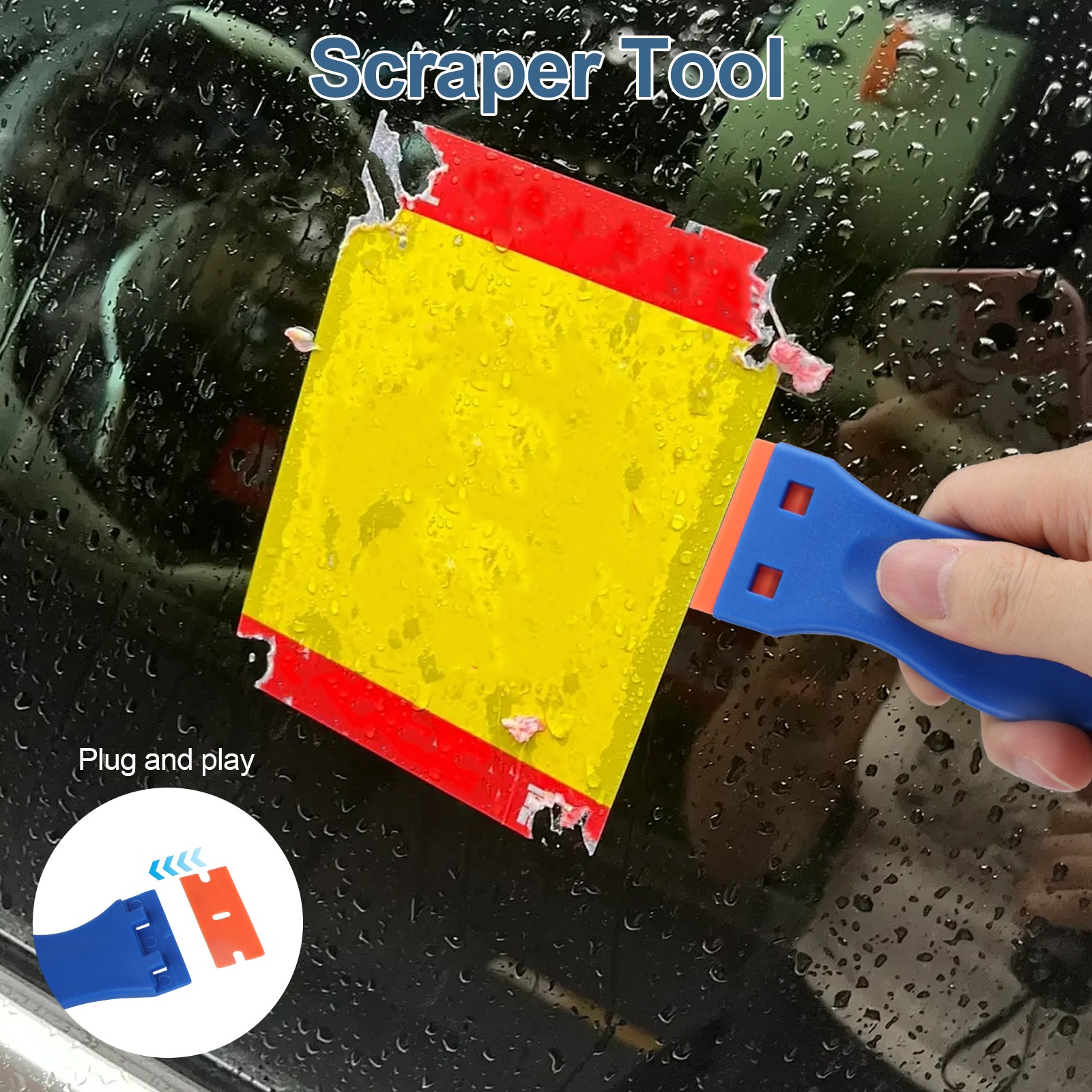4" Rubber Eraser Wheel Decal Remover Drill Scraper Blade Remove Adhesive Sticker