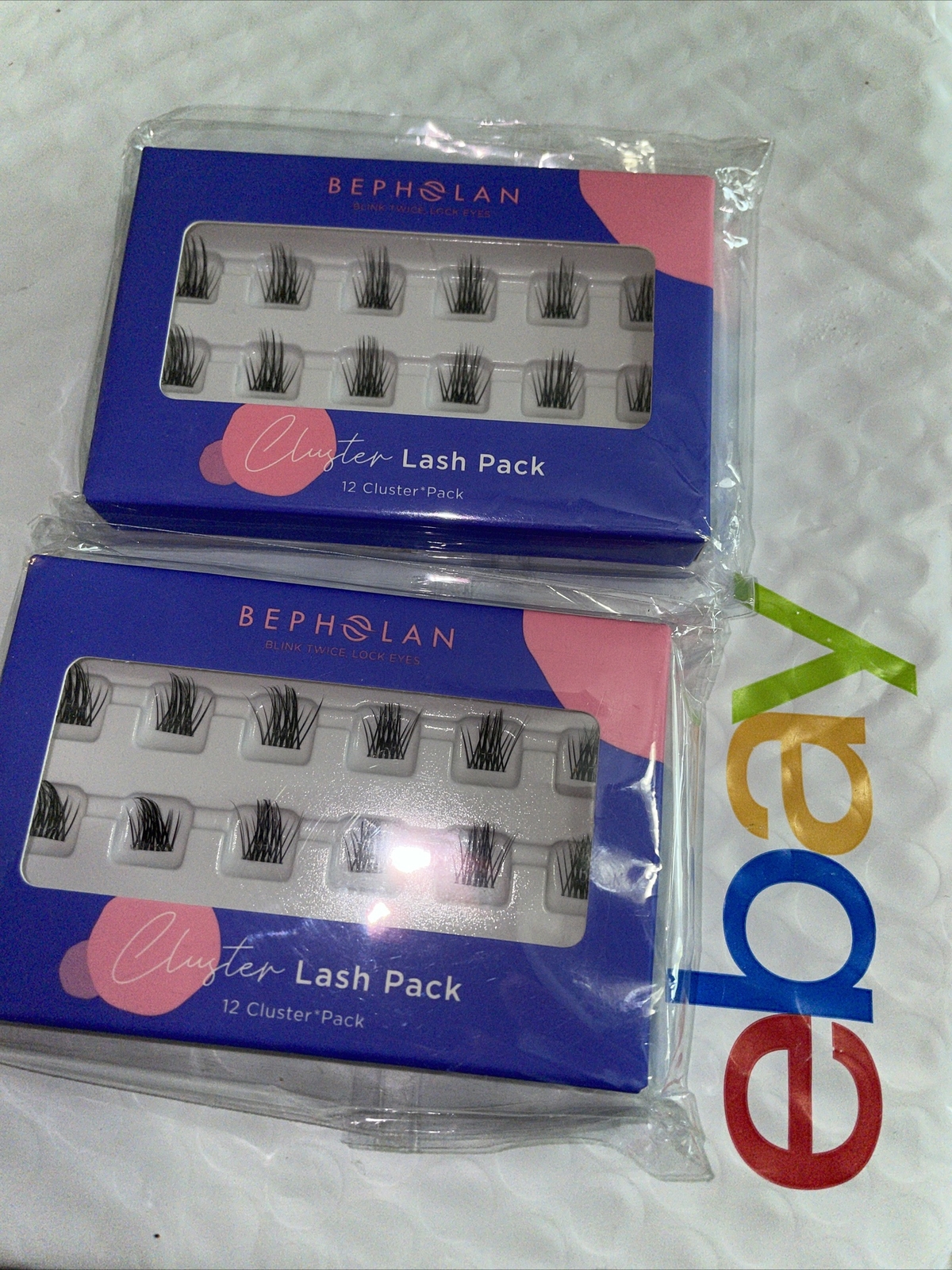 2 pack lot Bepholan Cluster Eye Lash 12 Pack 6mm Long Per Cluster beph o lan