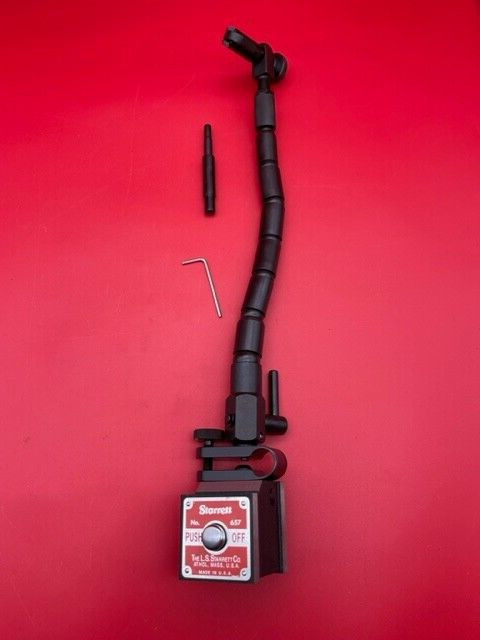 Starrett 657TW Magnetic Base with Flex-O-Post Assembly and Fine-Adj Att IN STOCK