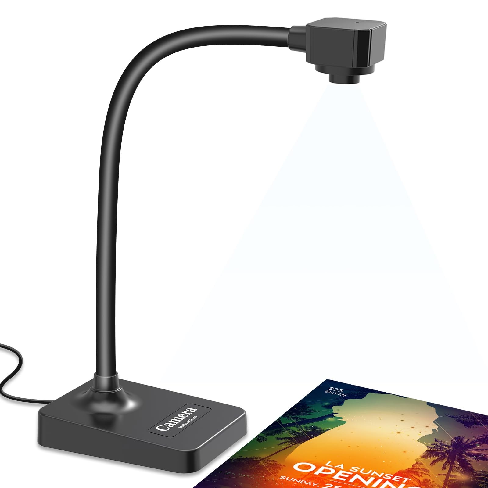USB Document Camera with Mic, Webcam for Remote Teaching & Web Conferencing
