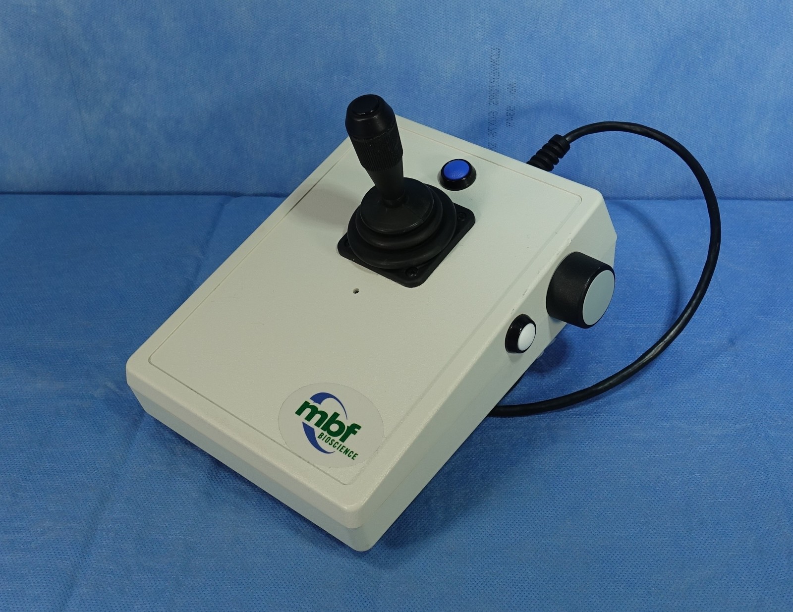 MBF Bioscience Stage Joystick, P/N - OI-Joy3-Blue.