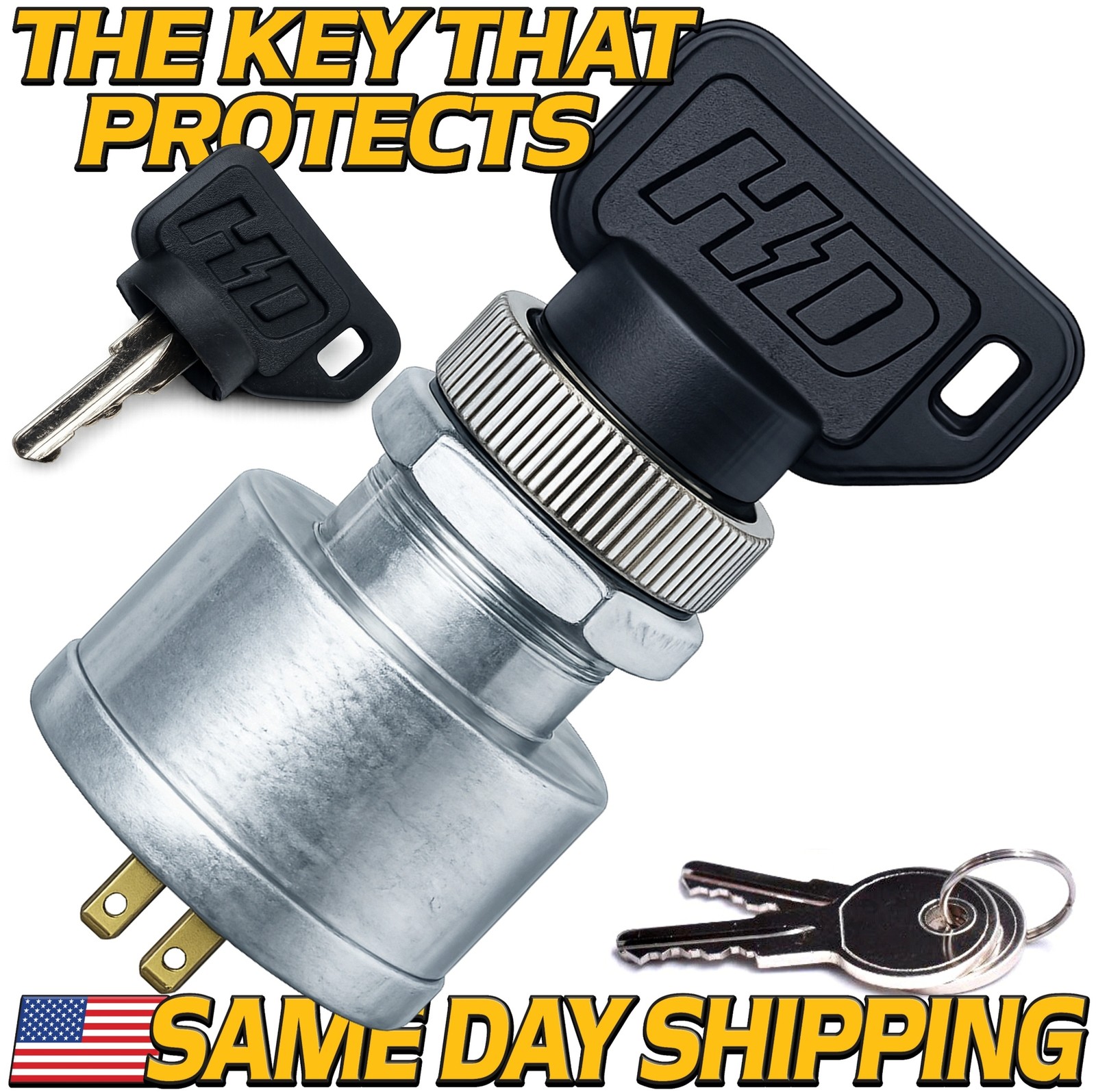 PREMIUM Key Switch 33639G01 Fits EZGO Golf Cart w/ Headlights 81-Up OEM UPGRADE