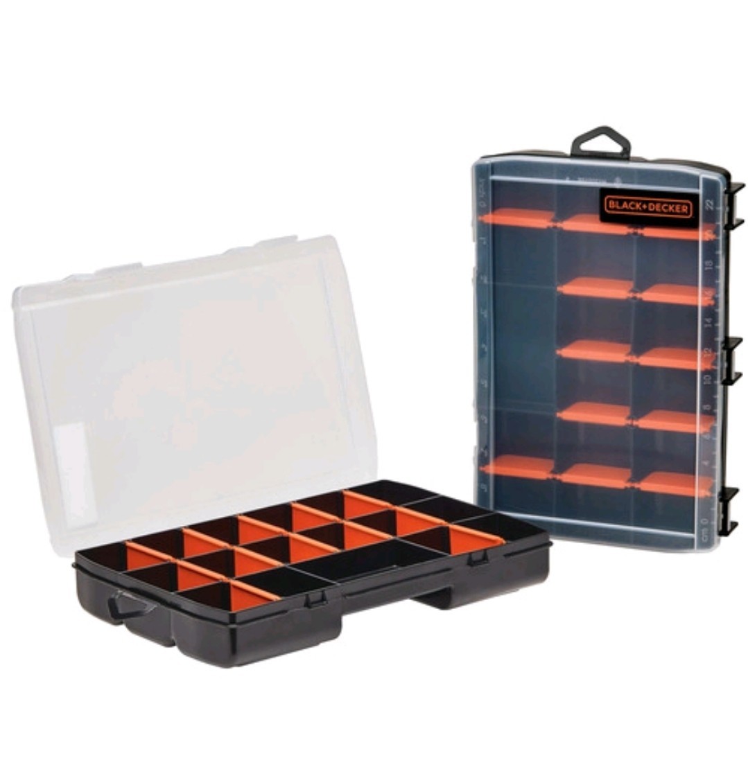 2 PACK - BLACK+DECKER® Small Parts Organizer Boxes