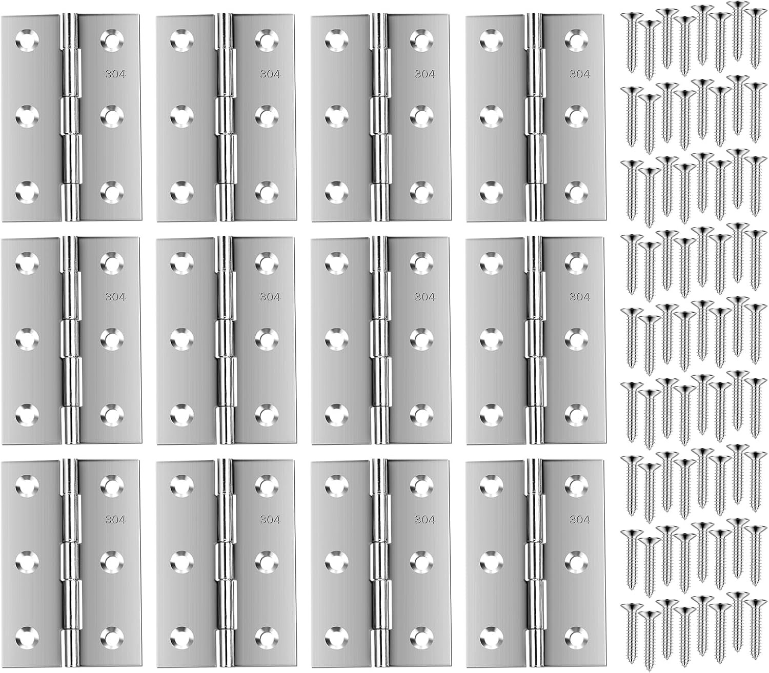Stainless Steel Folding Door Hings 3 Inch for Furniture Cabinets Window Wooden B