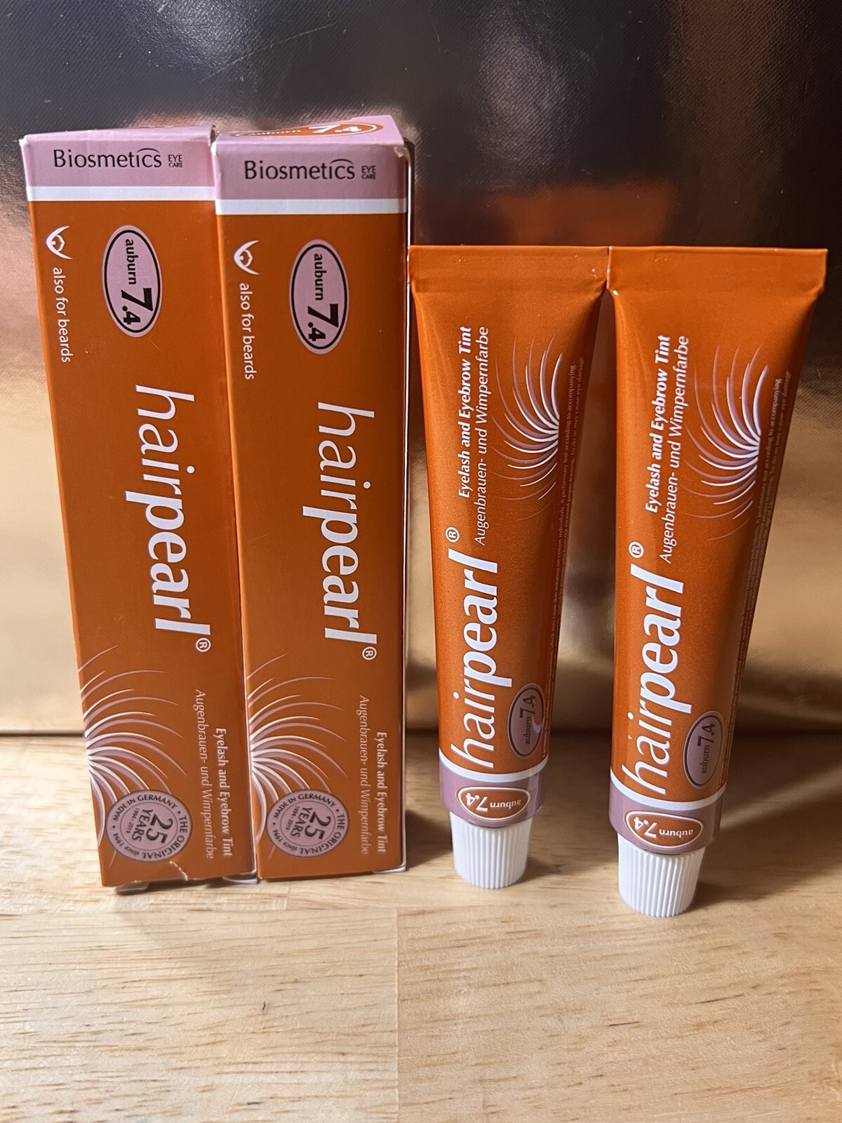 X2 HAIRPEARL  Professional Eyelash, Eyebrow, & Beard Tint  20ml AUBURN