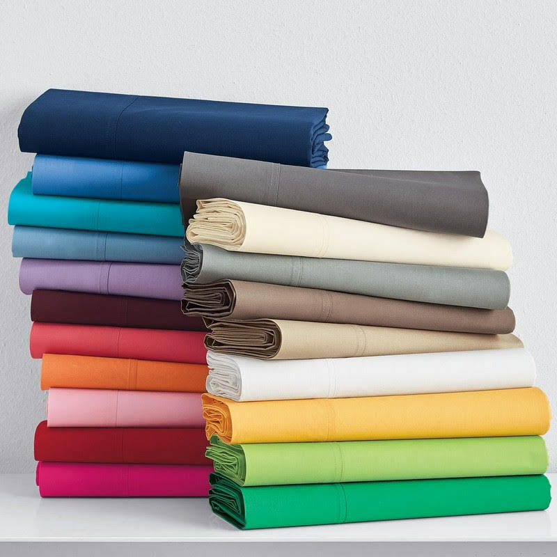 Premium 1000 TC 100% COTTON 5 PCs SPLIT SHEET SET SOLID COLORS US SIZES