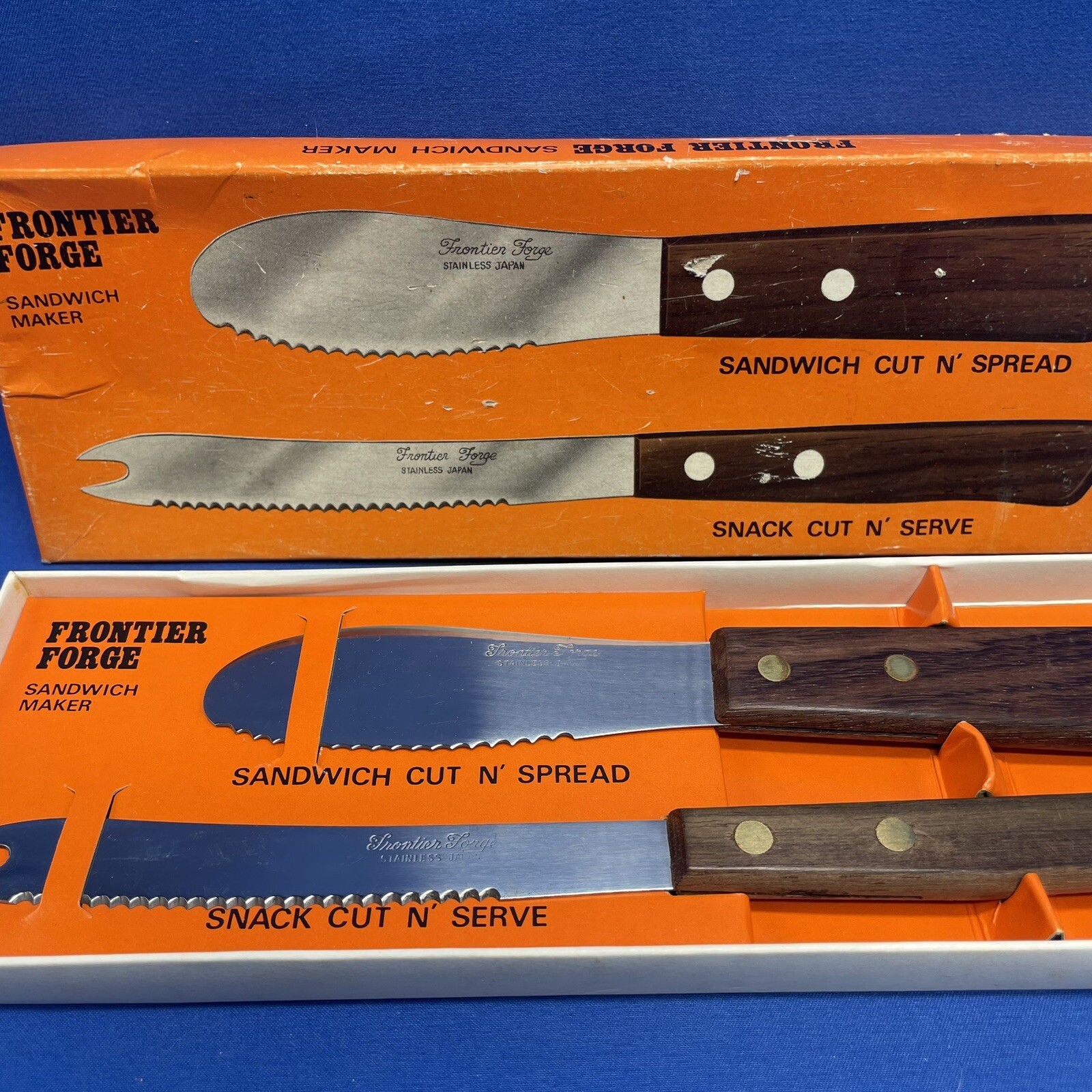 Frontier Forge Sandwich Maker Cut N' Spread Snack Cut N' Serve NEW In Box Vtg