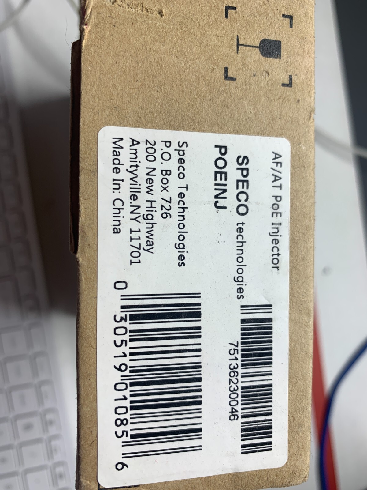Speco Technologies POEINJ 802.3af/at PoE Injector,(MG)