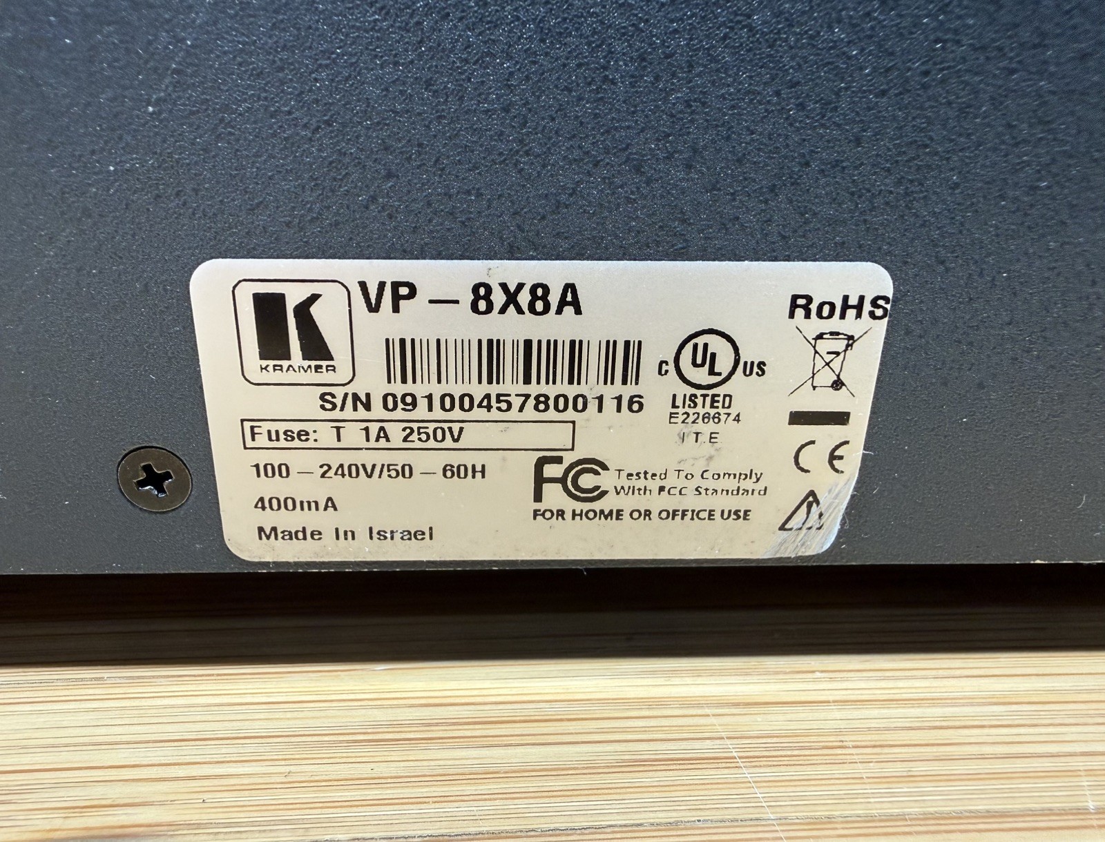 Kramer VP-8X8A Audio Matrix Switch
