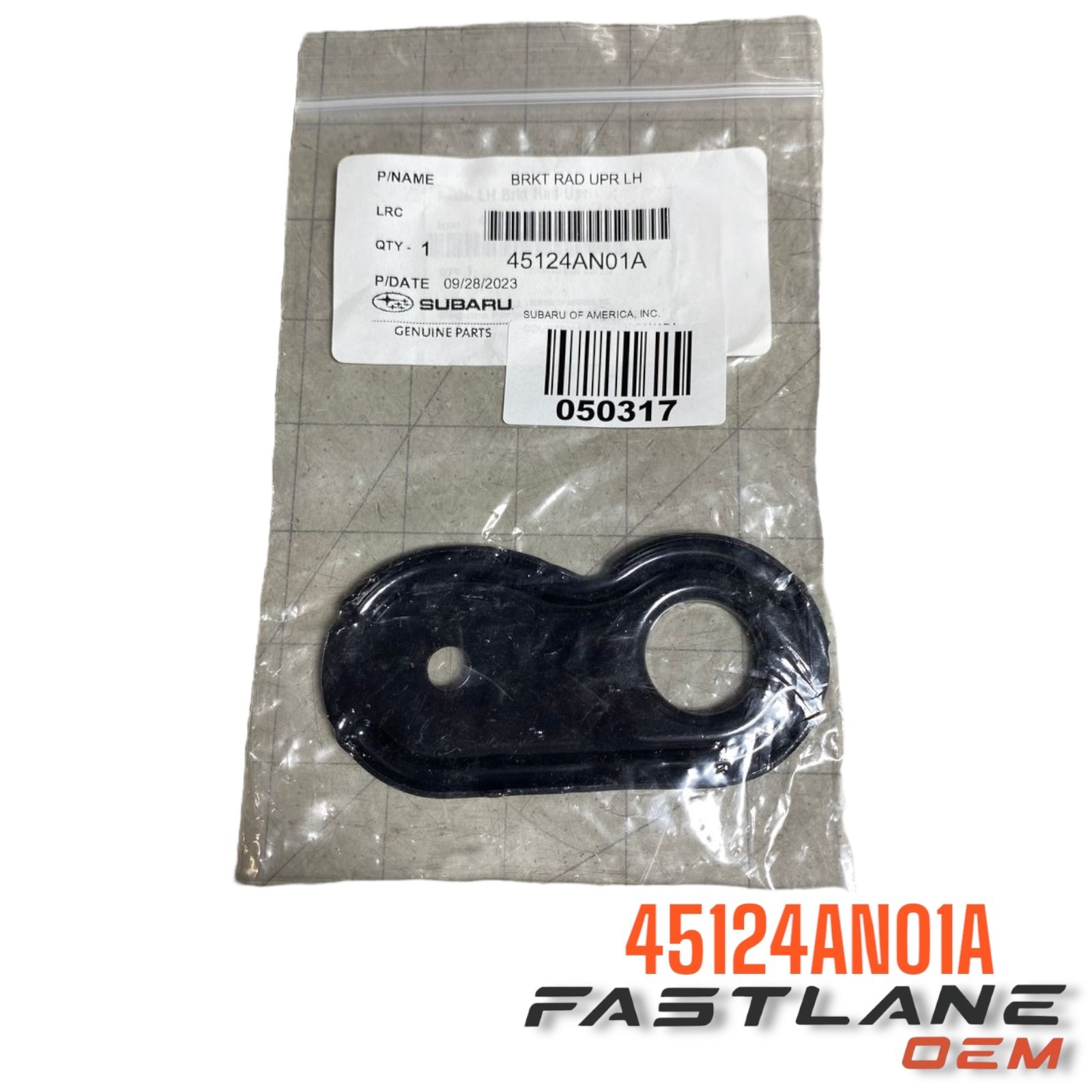 2020-2025 SUBARU LEGACY/OUTBACK FR LH RADIATOR UPPER BRACKET NEW OEM 45124AN01A