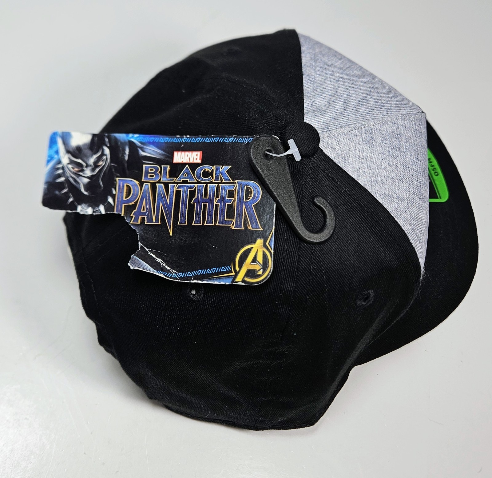 Marvel Comics BLACK PANTHER Hat Snapback Cap Geometric Bill Underside Sup NEW