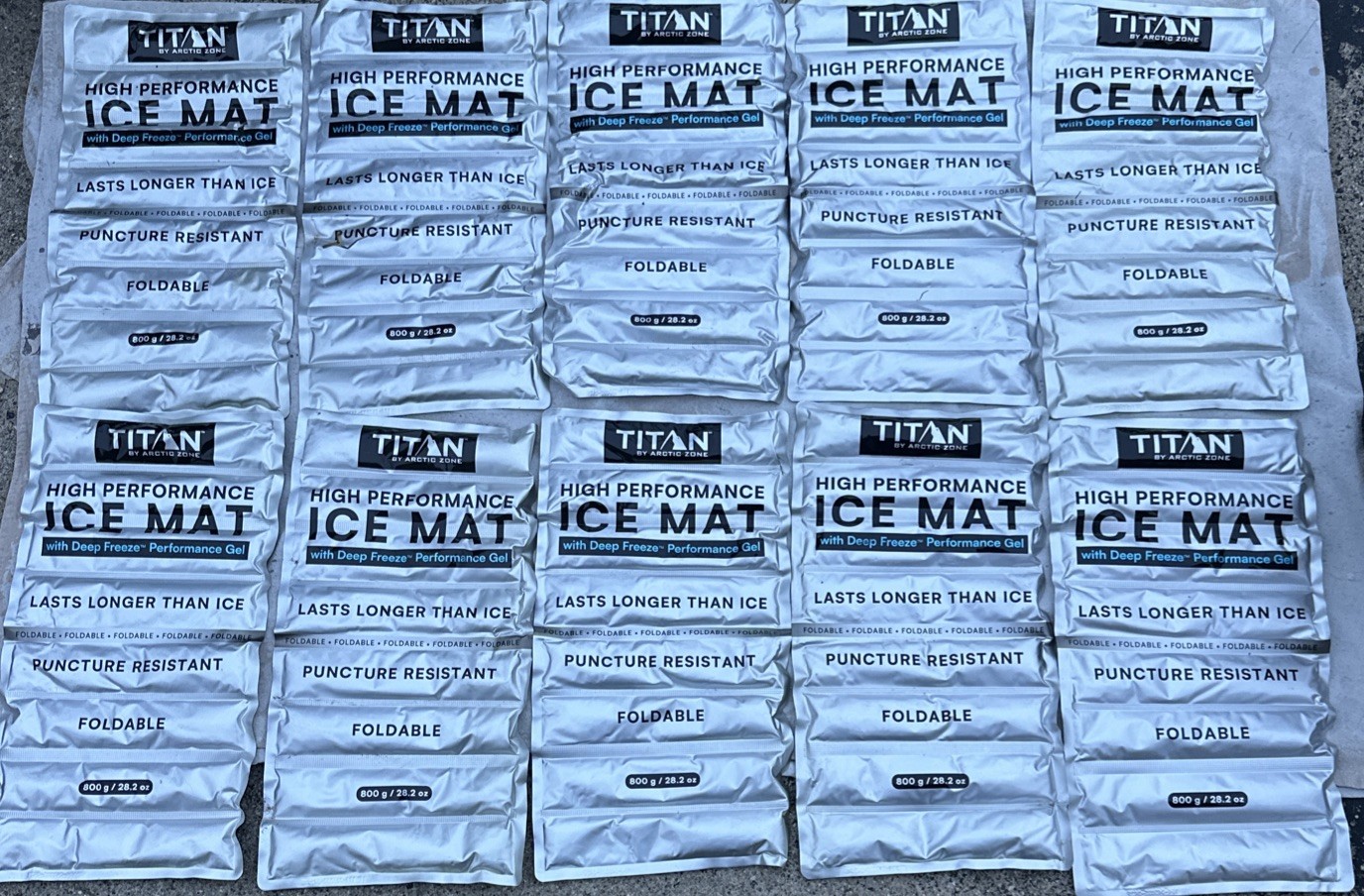 Titan Deep Freeze Ice Pack Foldable (10 Pack) 800 Gram