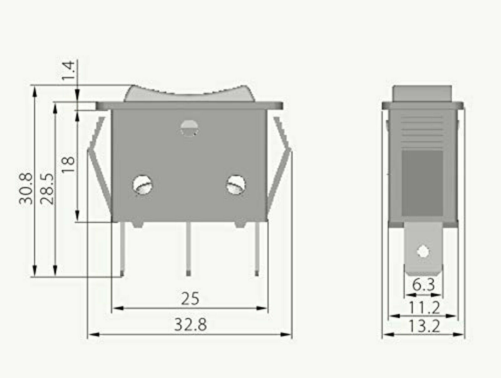 3-Pin 3-Way Push Button Switch Compatible with INTEX 70110 Pool Pump 16A 125V