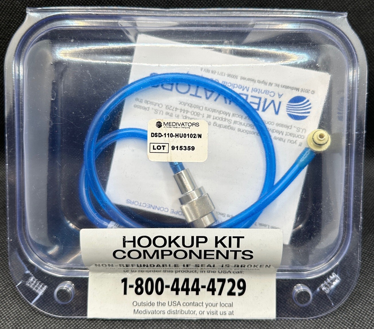 MEDIVATORS DSD-110-HU0102 Hookup Endoscope Basin and Leak Test Connectors Used
