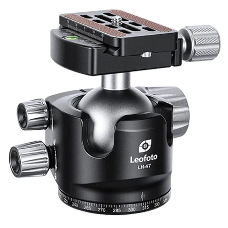 Leofoto LH-47 Low Profile Ball Head with QP-70N QR Plate (LH-47-QP-70N): NEW