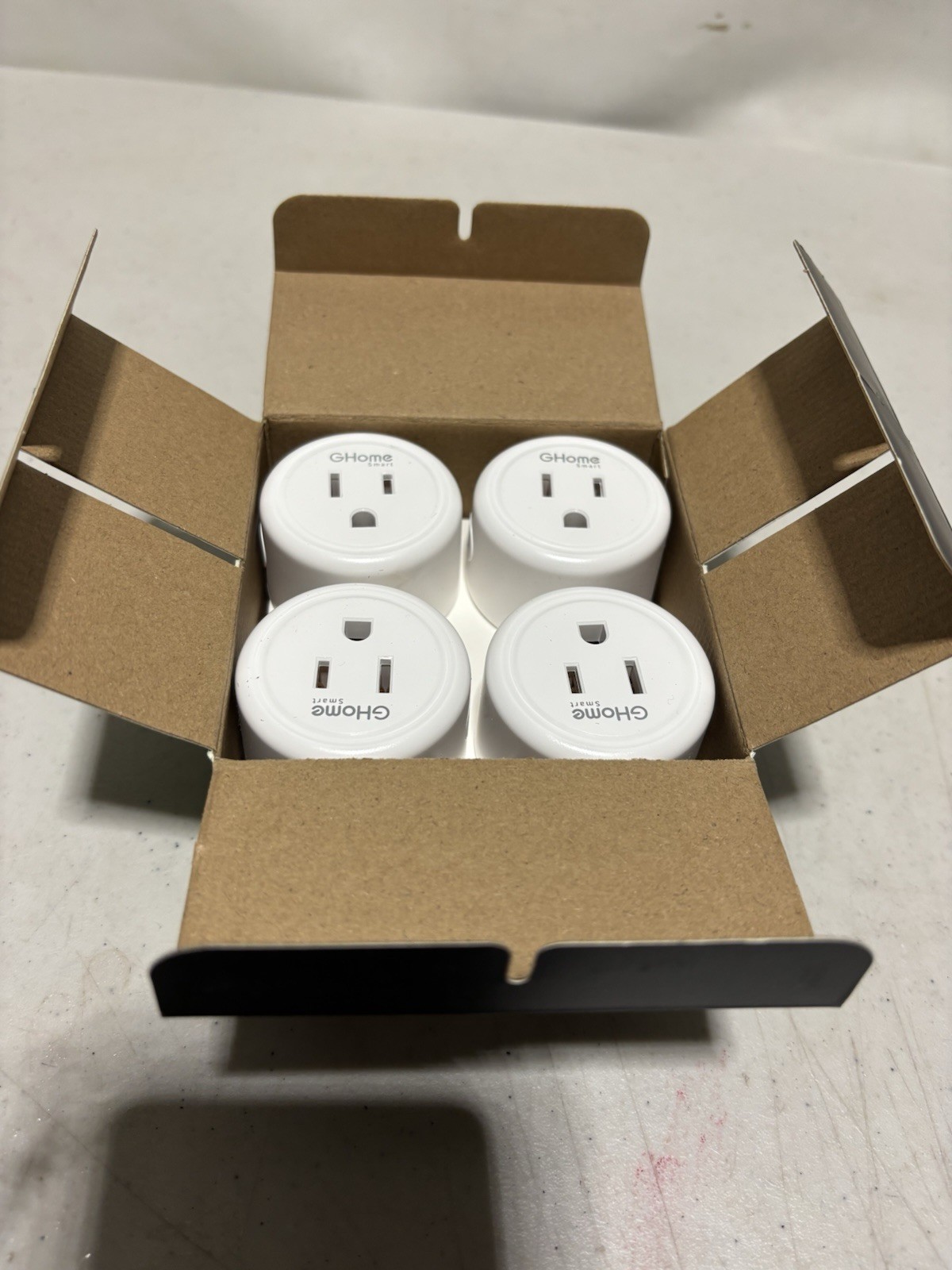 Ghome Smart Voice Control Smart Plug WP3 White 4 Pack