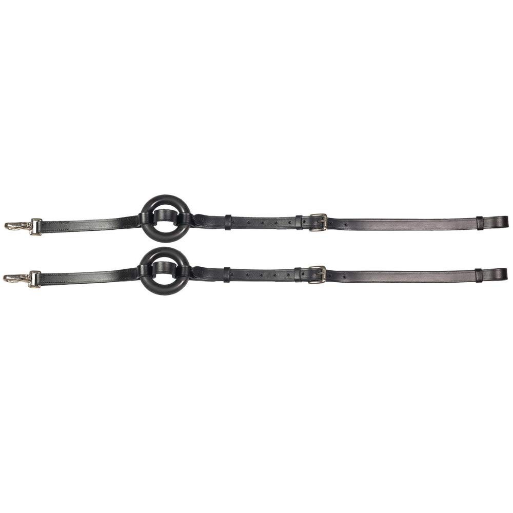 Leather Side Reins w/Rubber Donuts