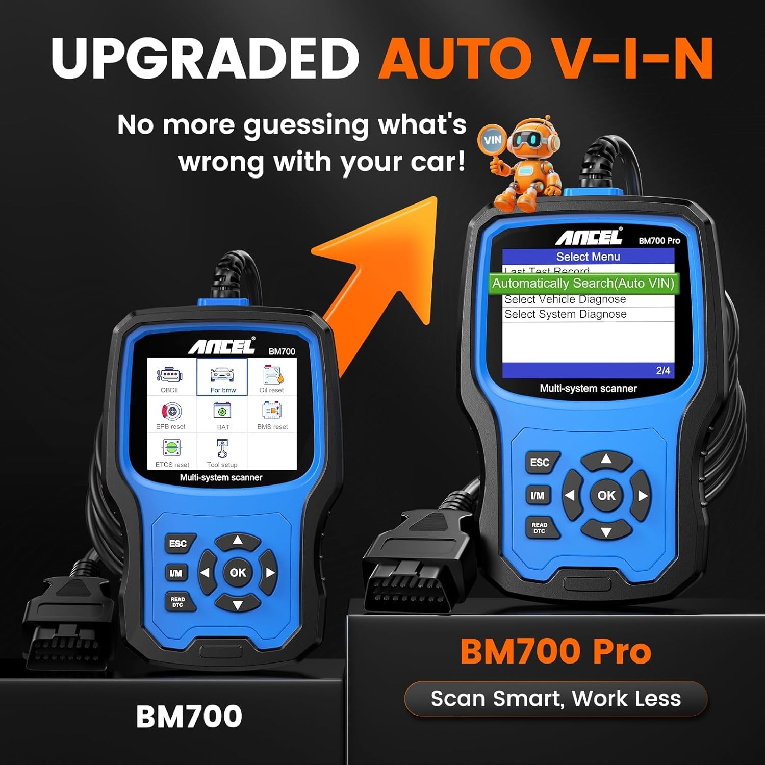 ANCEL BM700 PRO For BMW OBD2 Scanner Code Reader All System Diagnostic Tool DPF