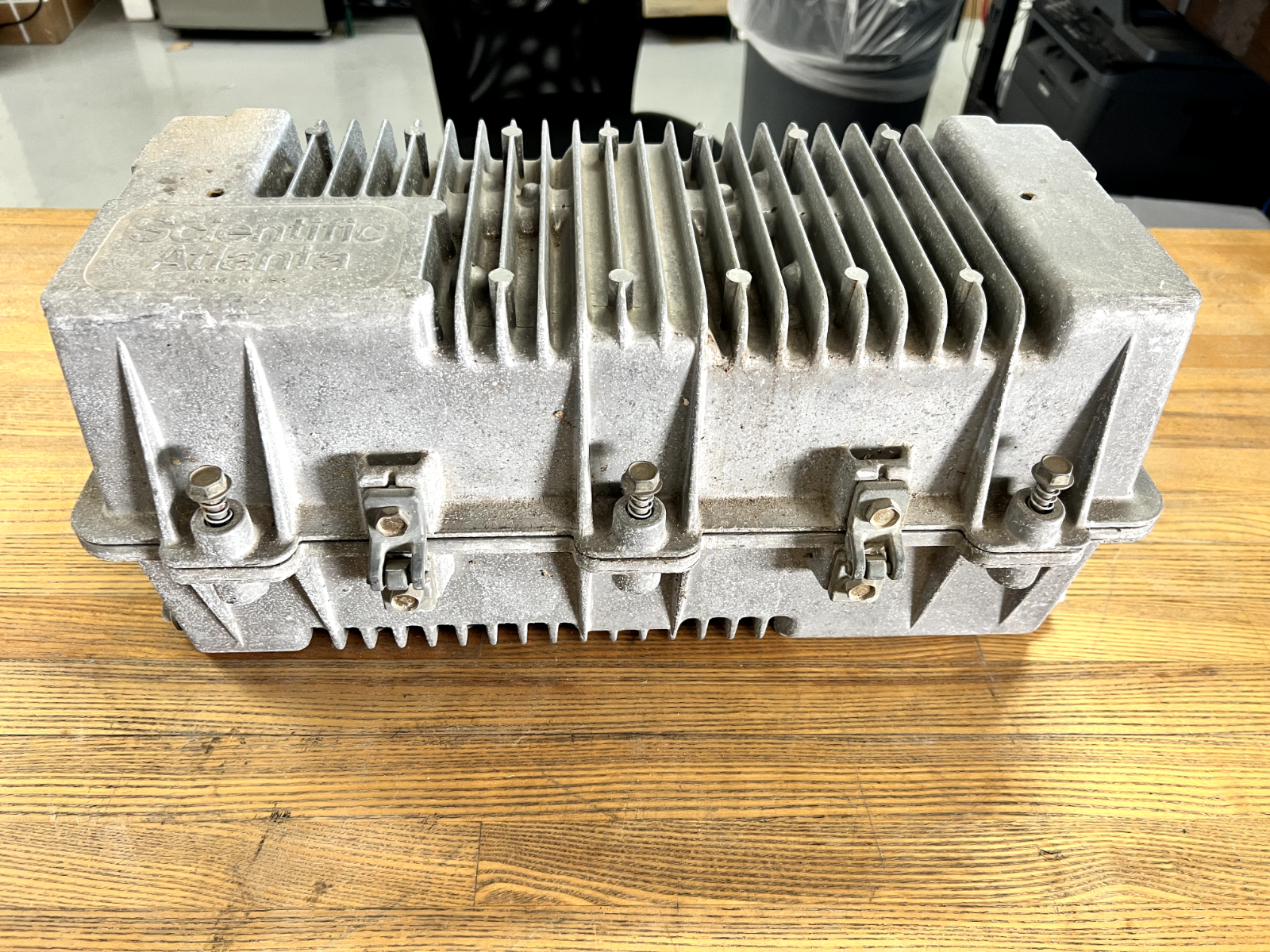 Scientific Atlanta Cable TV Node System Box - Auto Control Module, Coax Vintage