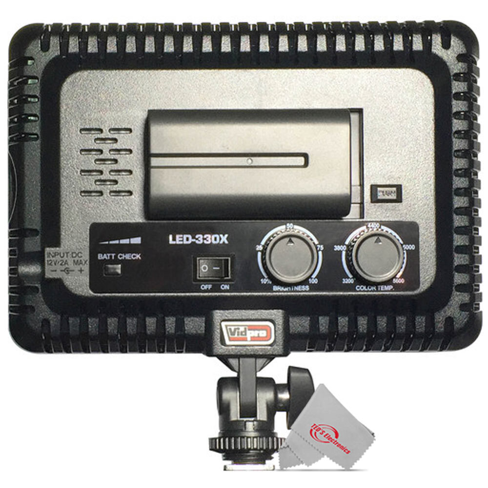 LED Light Panel 5000 Lux Output + 12" Calapsible Tripod + Photo Editing Software