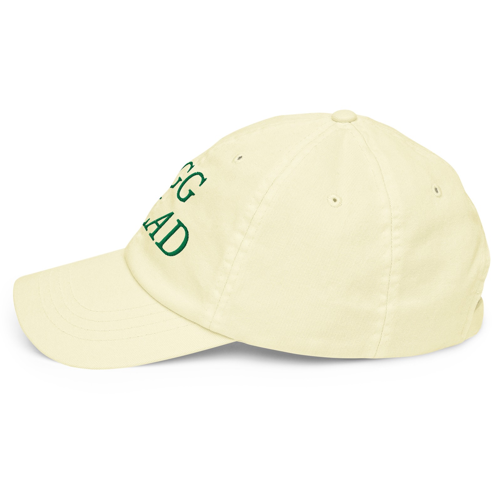 Egg Salad Hat Masters Golf Humor Yellow Pastel baseball hat