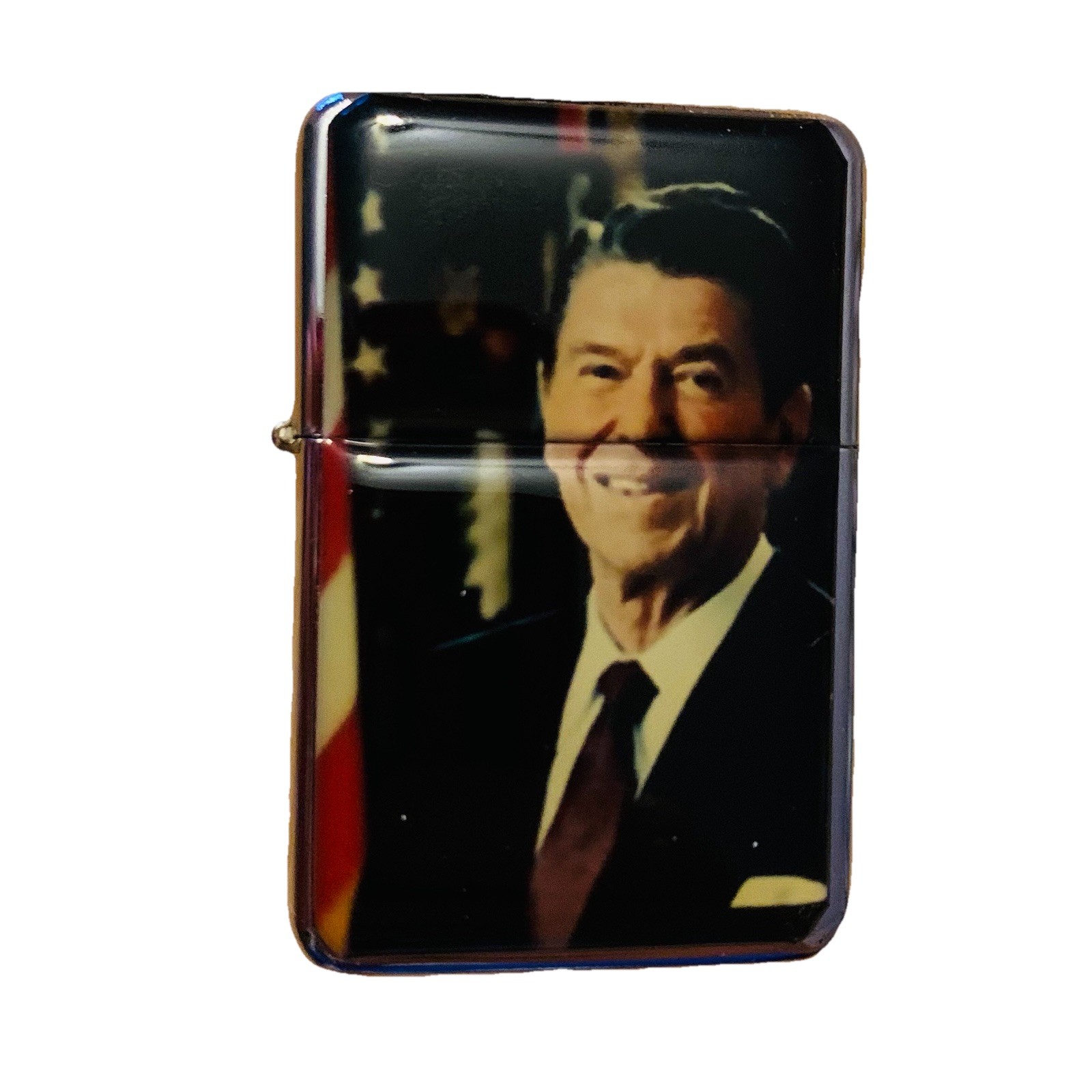 U. S. President Ronald Reagan Flip top lighter