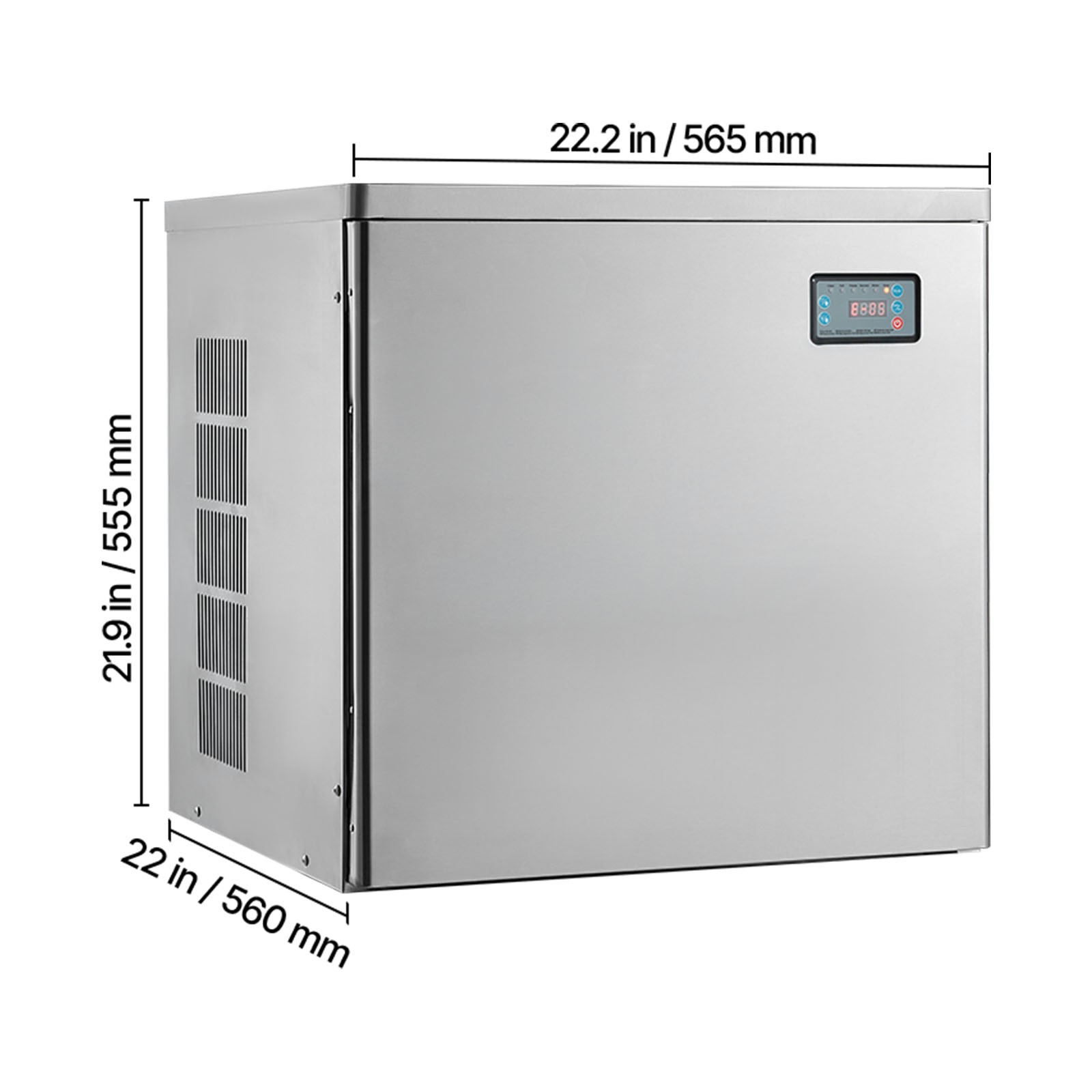 Uimoso Commercial Ice Maker Machine - 450 lbs/Day with Self-Cleaning Function