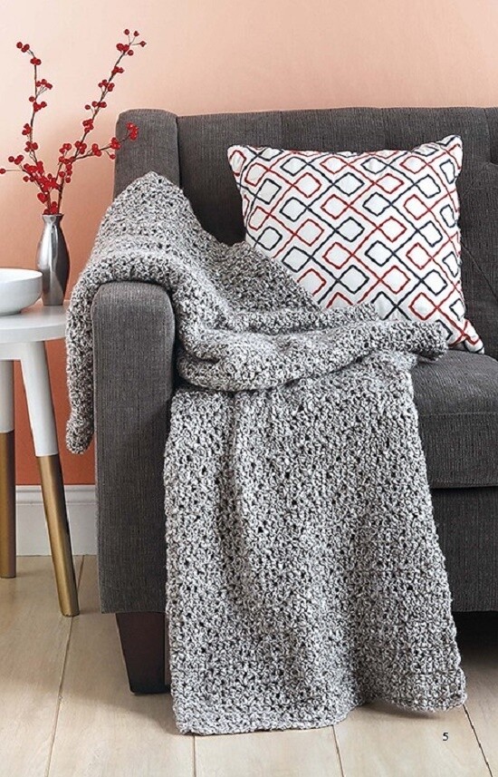 Crochet Pattern Book MAKE In A WEEKEND AFGHANS ~ 10 Designs
