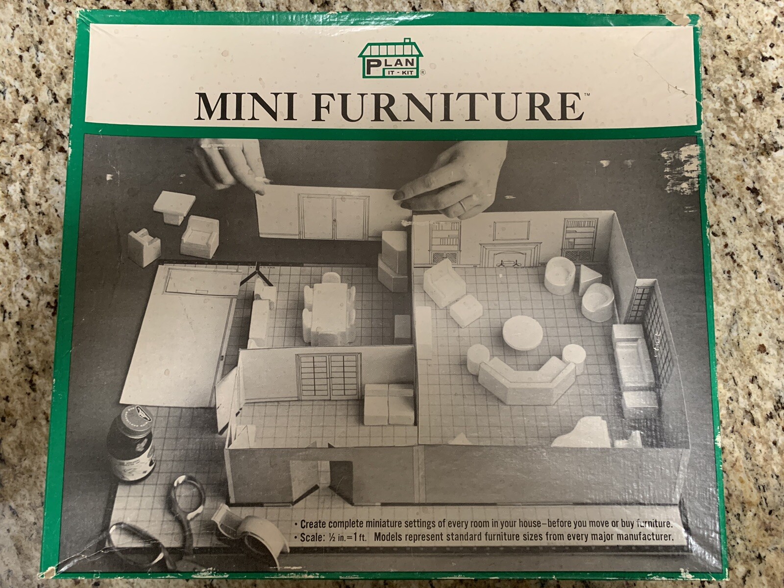 Vintage Mini Furniture Plan It Kit 3 Dimensional