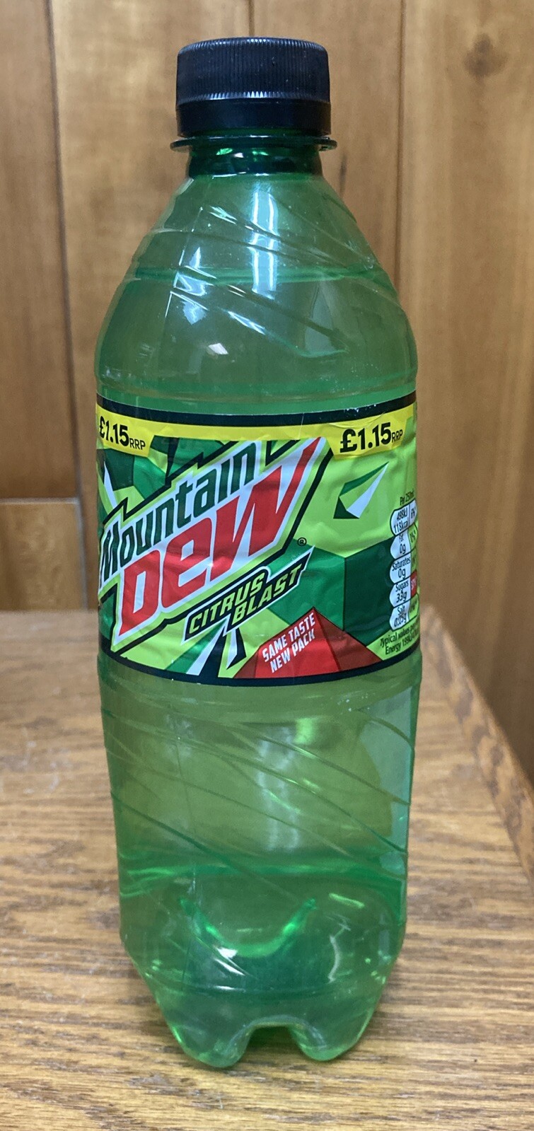 Mountain Dew Citrus Blast (UK) Sealed 500ml Bottle New RARE