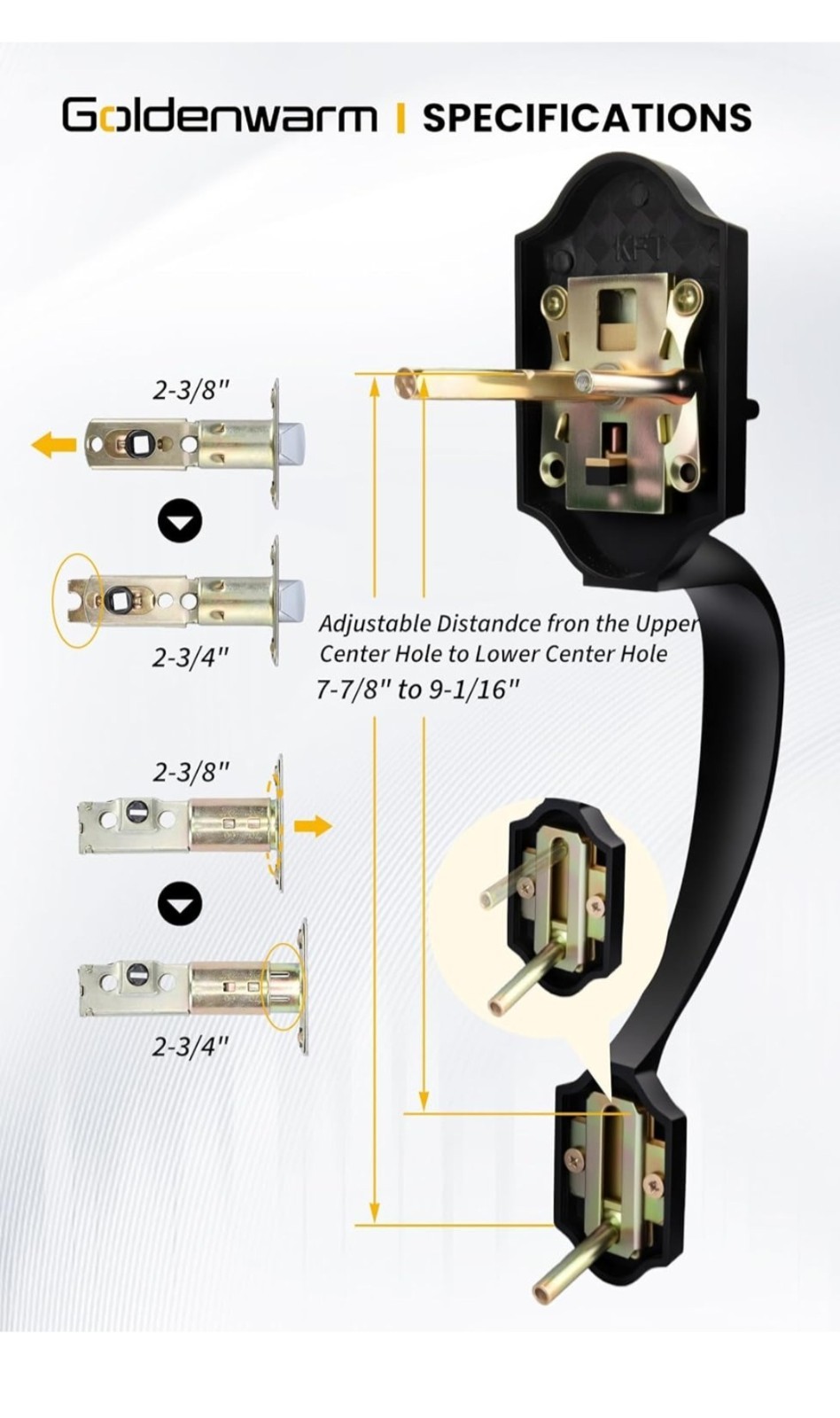 Golden Warm Entrance Lock