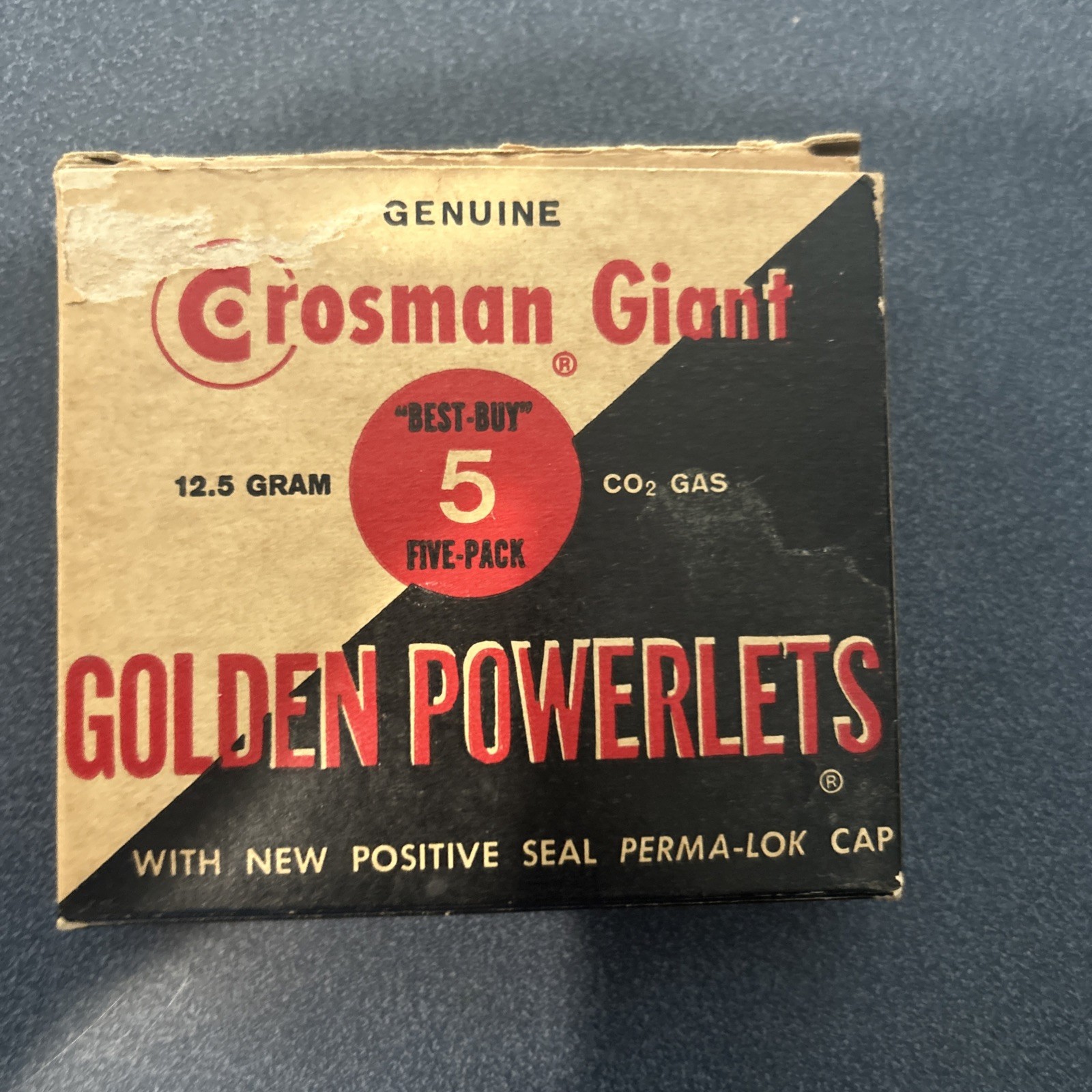 New Old Stock 3 Vintage Crosman Giant Golden Powerlets “CO2 Cartridges Pelletgun