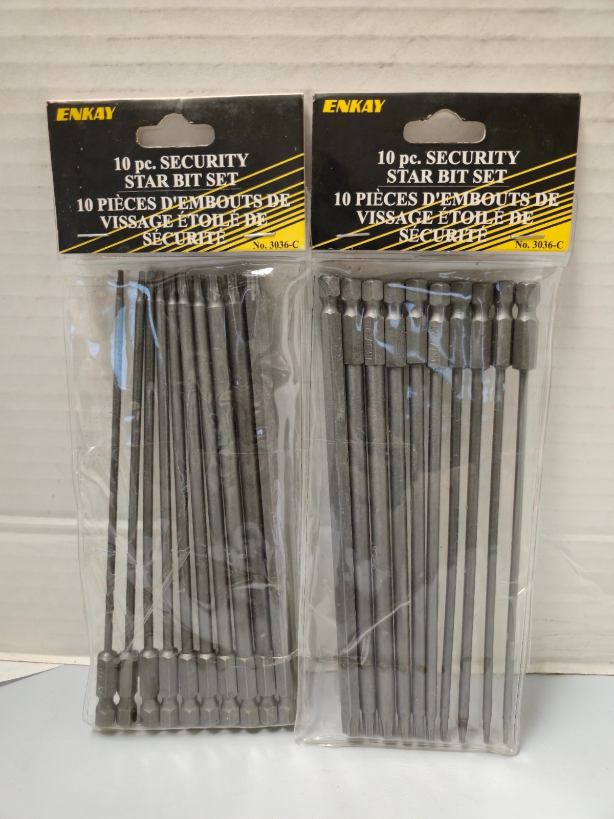 Enkay 10 Piece Security Star Bit Set - 2 Pack