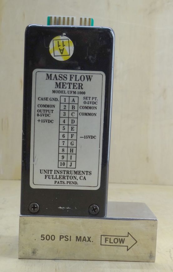 Unit UFM-1000 Mass Flow Controller Range  1 SLM Gas O2