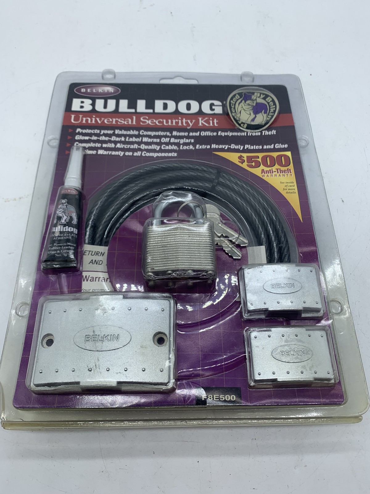 SEALED NEW Belkin Bulldog Universal Security Kit F8500 ~ FREE SHIPPING
