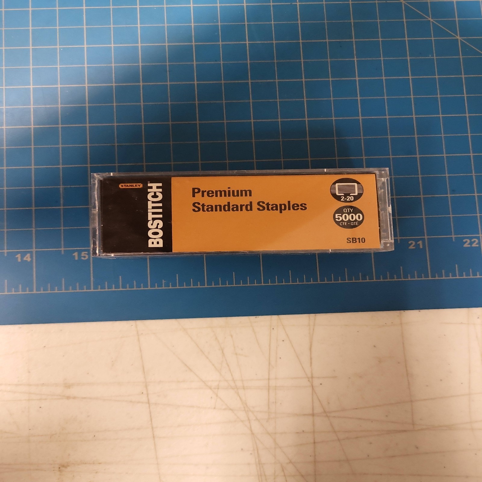 Bostitch SB10 Standard Staples 2-20 Premium 5000 Count Qty Office Supplies