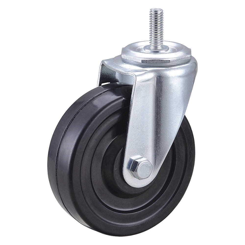 GRAINGER APPROVED 32J861 Stem Caster,4"dia,Rubber,170lb 32J861
