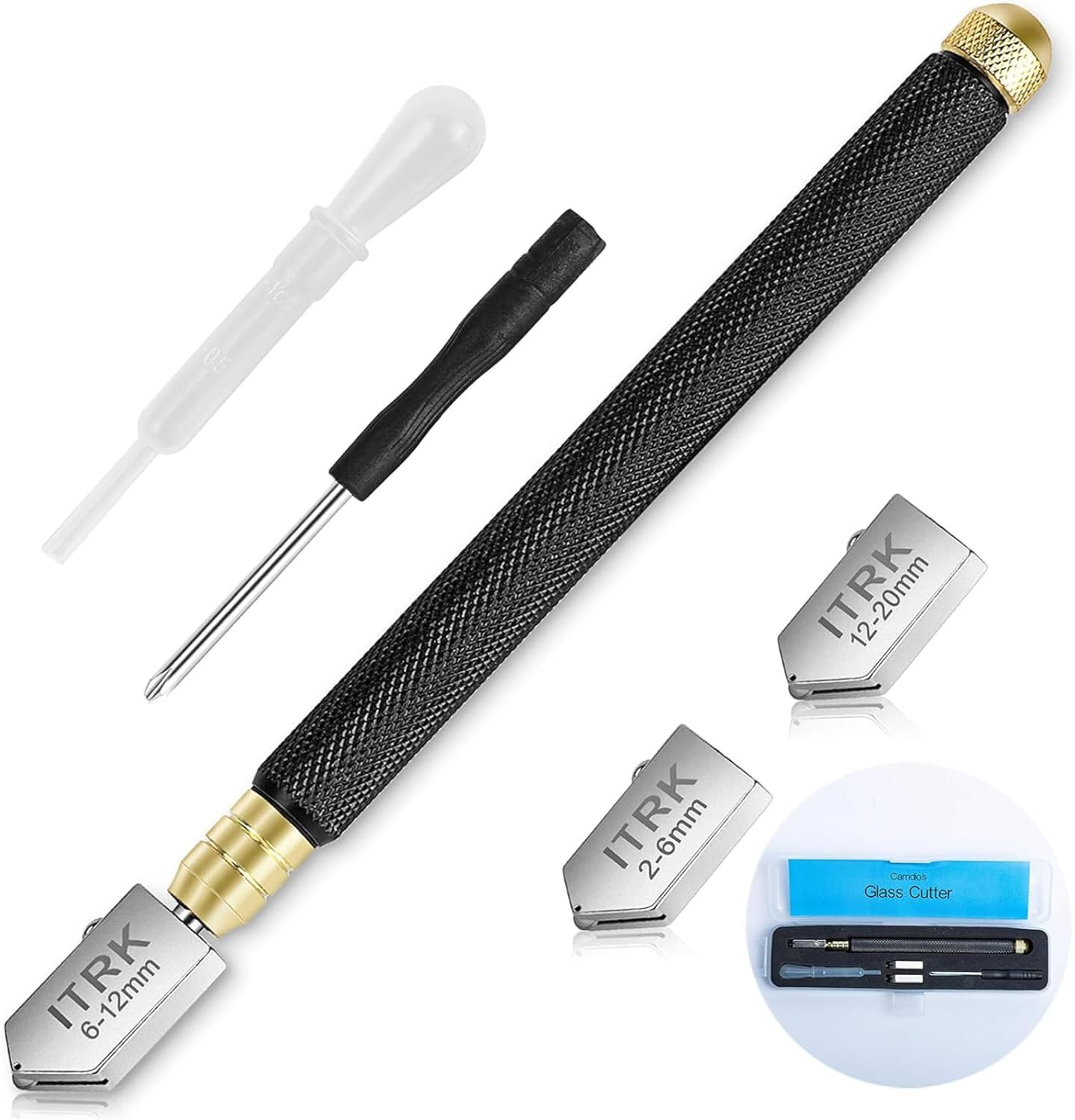 Cortador de vidrio de 2mm a 20mm herramienta mejorada para cortar vidrio estilo