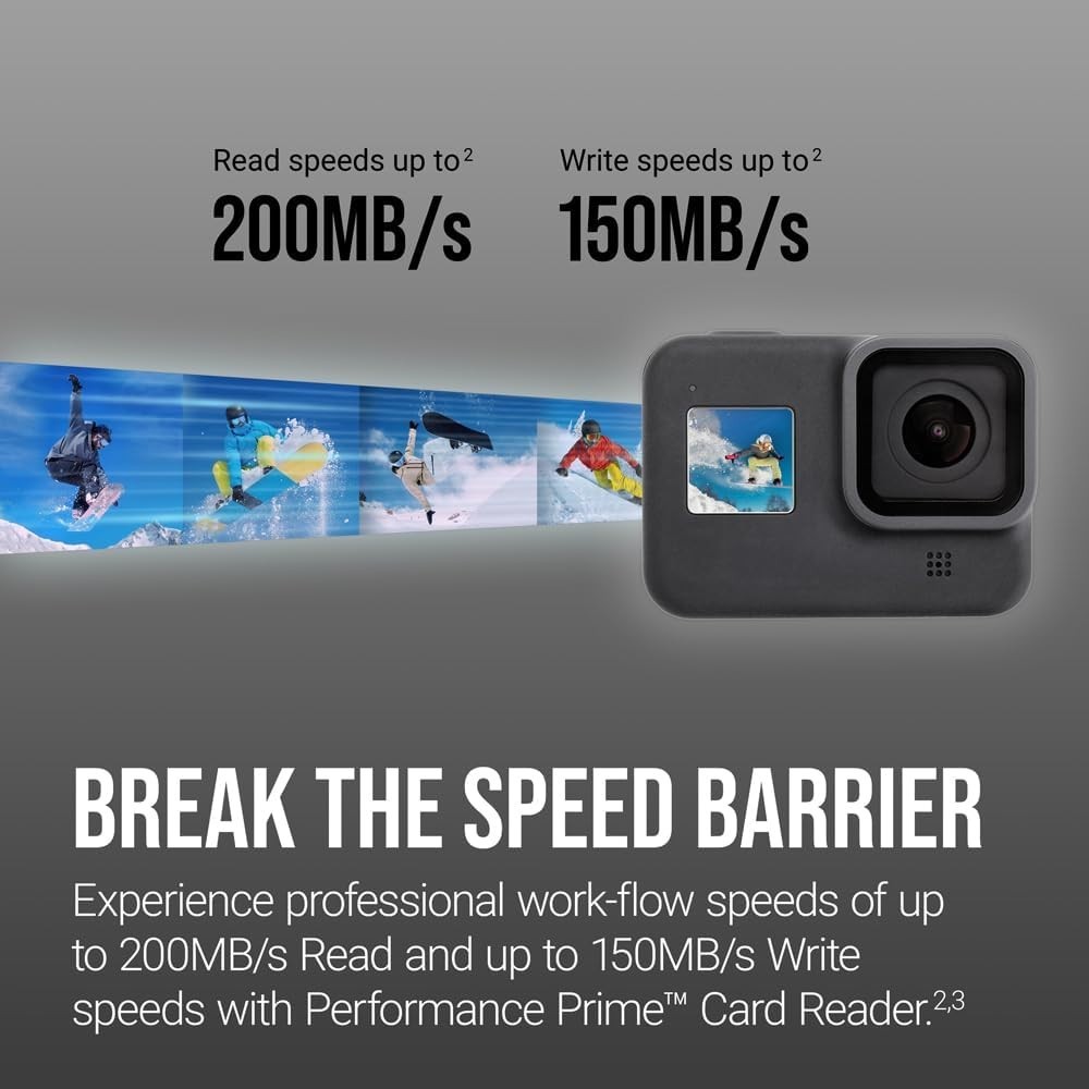 256GB PRO Elite Prime UHS-I microSDXC - Fast 4K Recording, A2 App Performance