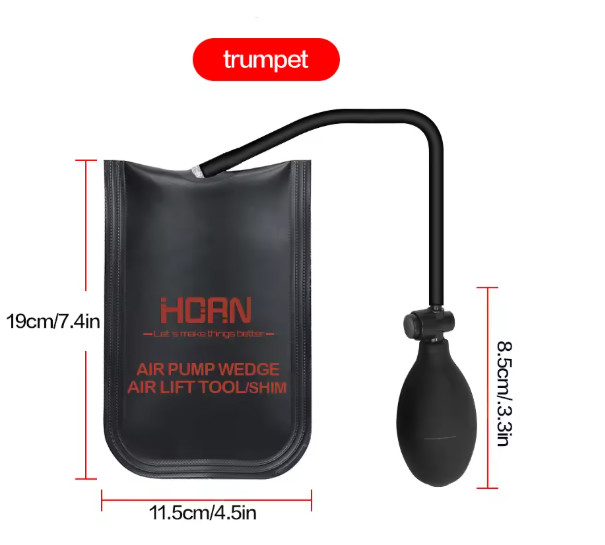 Inflatable Air Wedge Cushion With Pump For Alignment Mounting Windows Doors