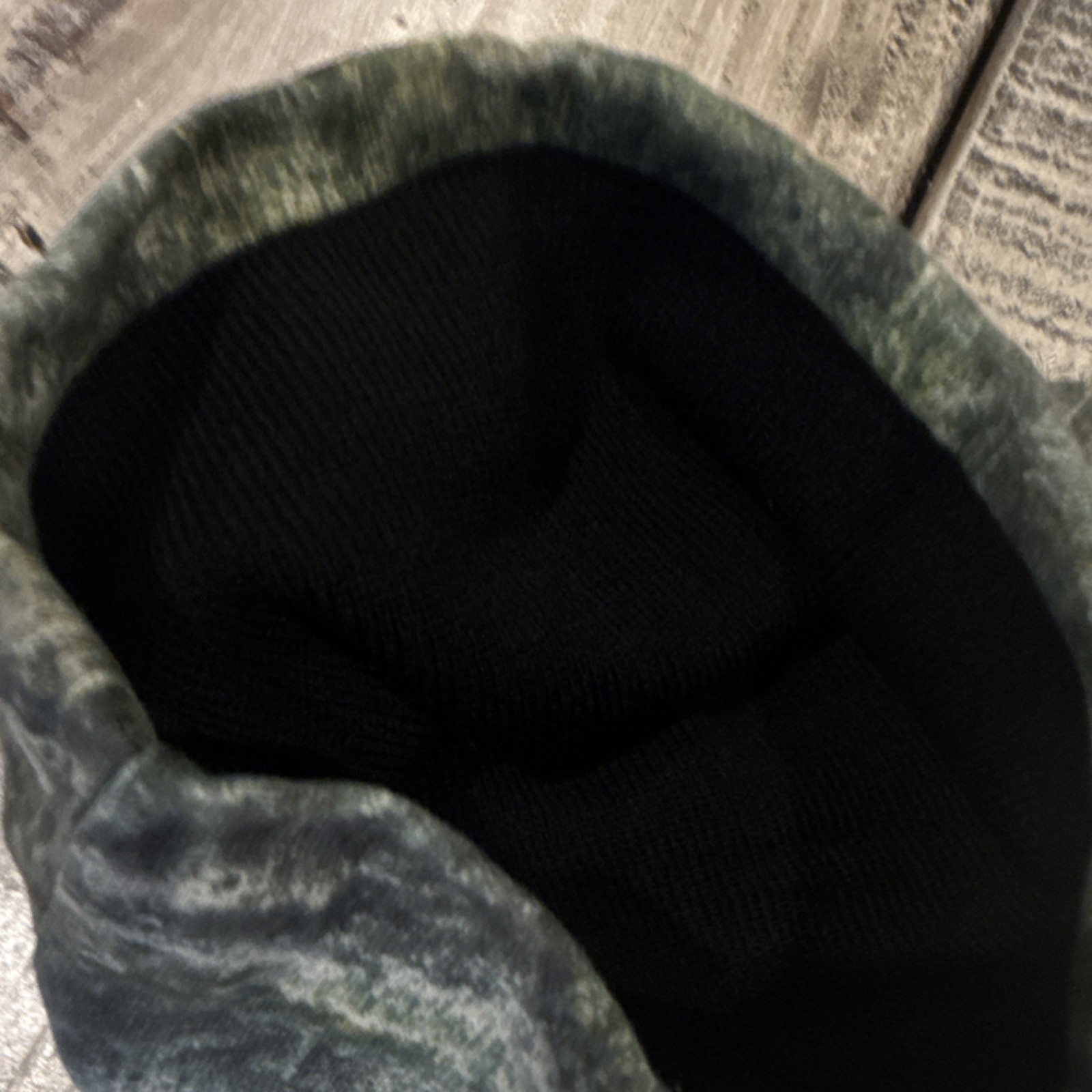 Mossy Oak Camouflage Thermal Fleece Beanie Hat Green Black Unisex Adults