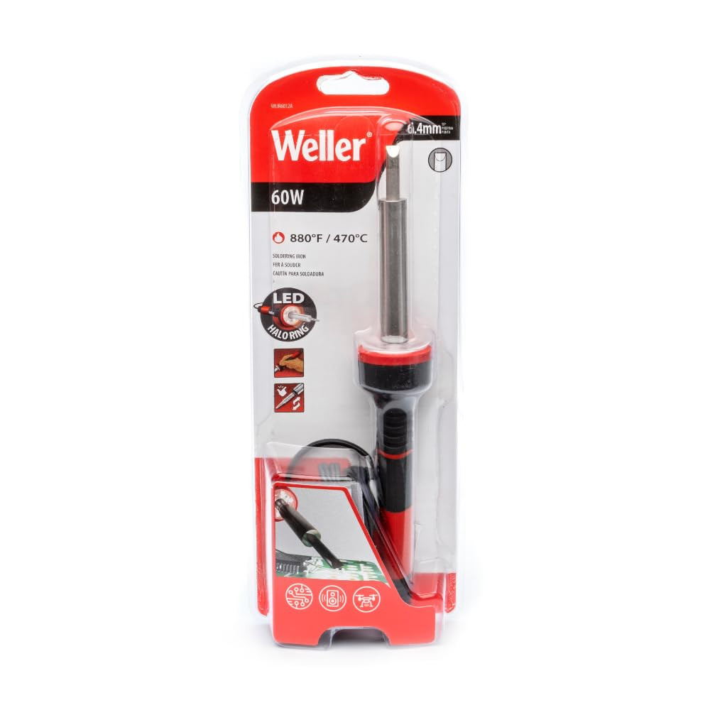 High Visibility Soldering Iron with LED Halo Ring for Precision Control